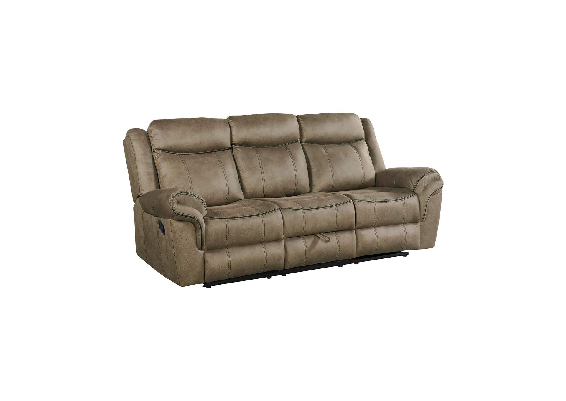 Sorrento Motion Sofa With Dropdown In T101 Brown image 9