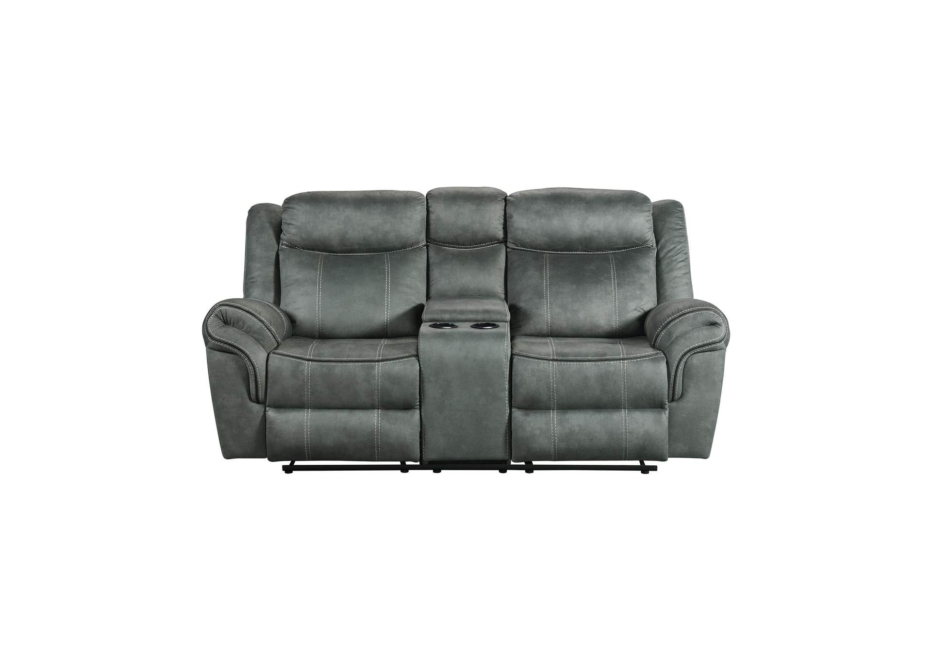 Sorrento Motion Loveseat With Console In Fb367 Charcoal image 8