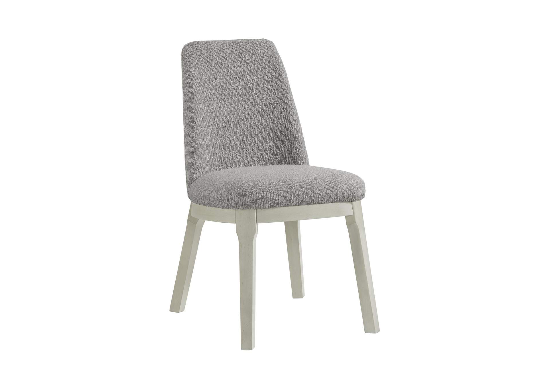 South Beach Dining Side Chair In Beige Boucle With Almond White 2 Per Carton image 3