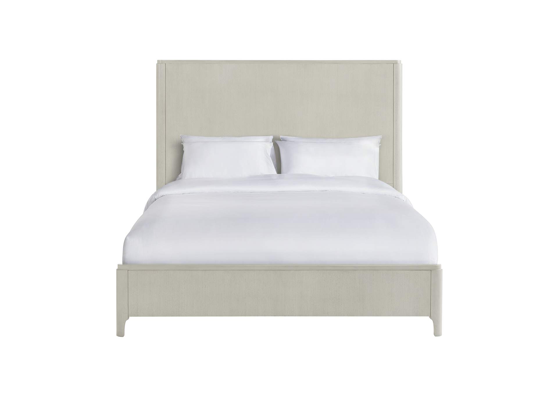 South Beach Queen Bed In Almond White