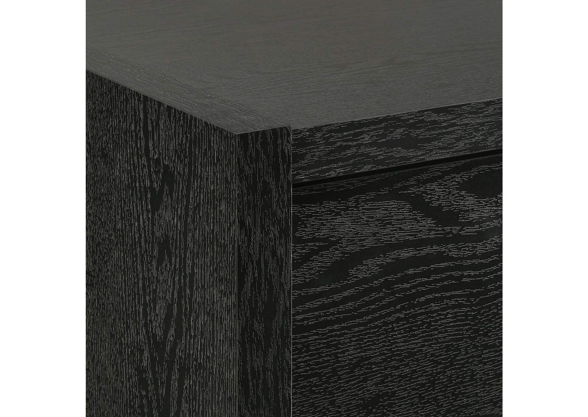 South Bend Dresser And Mirror Set In Black image 3
