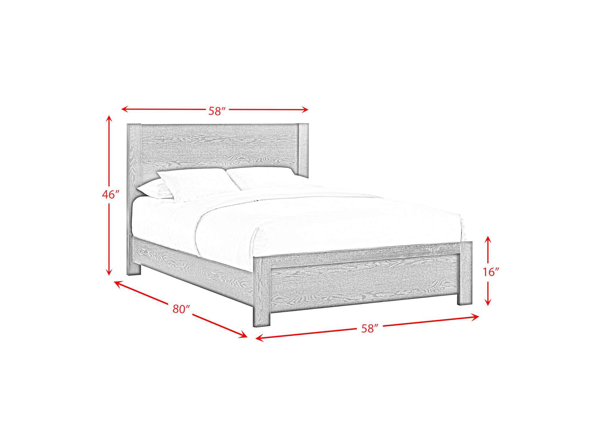 South Bend Full Bed In Black image 5