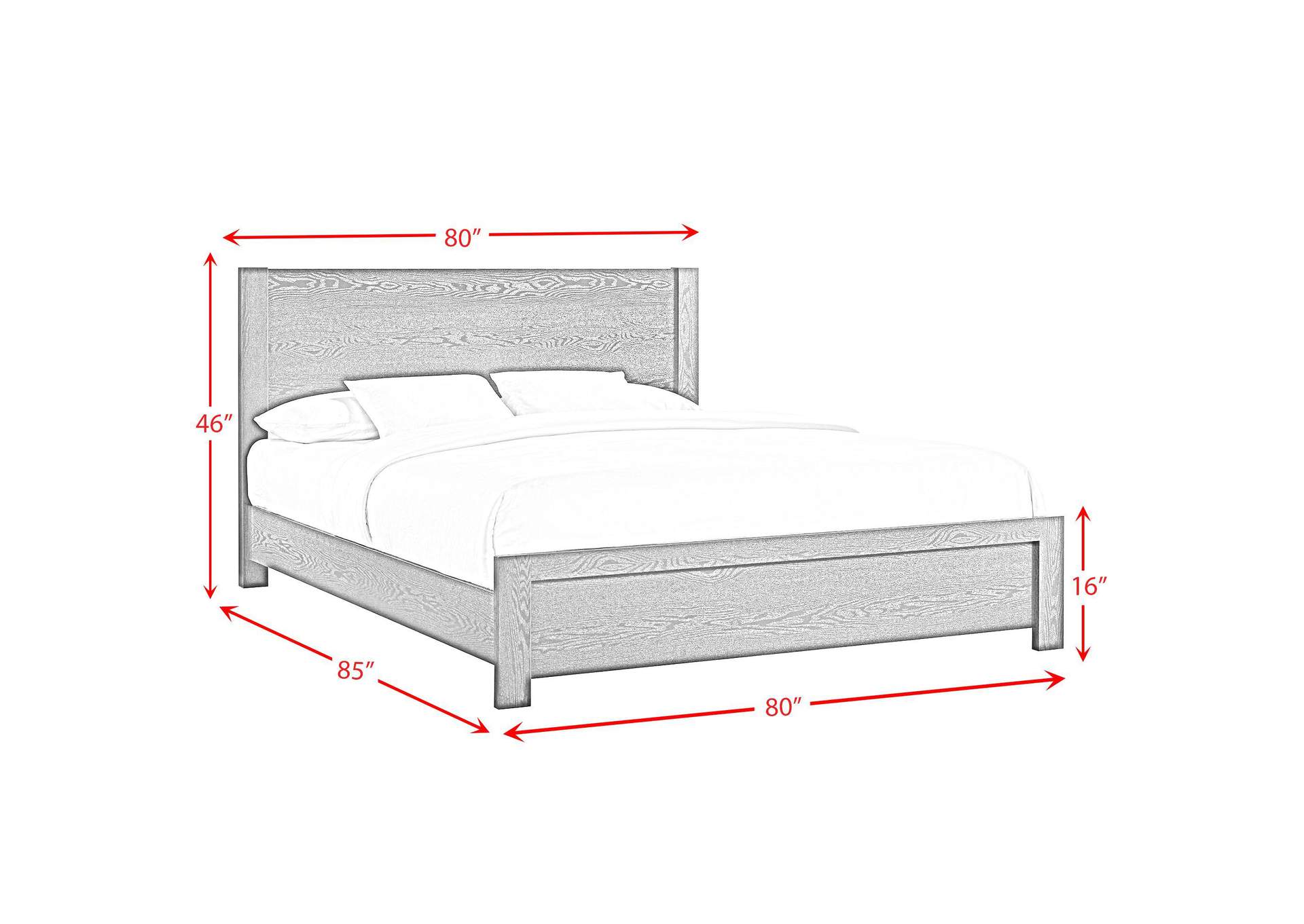 South Bend King Bed In Black image 5