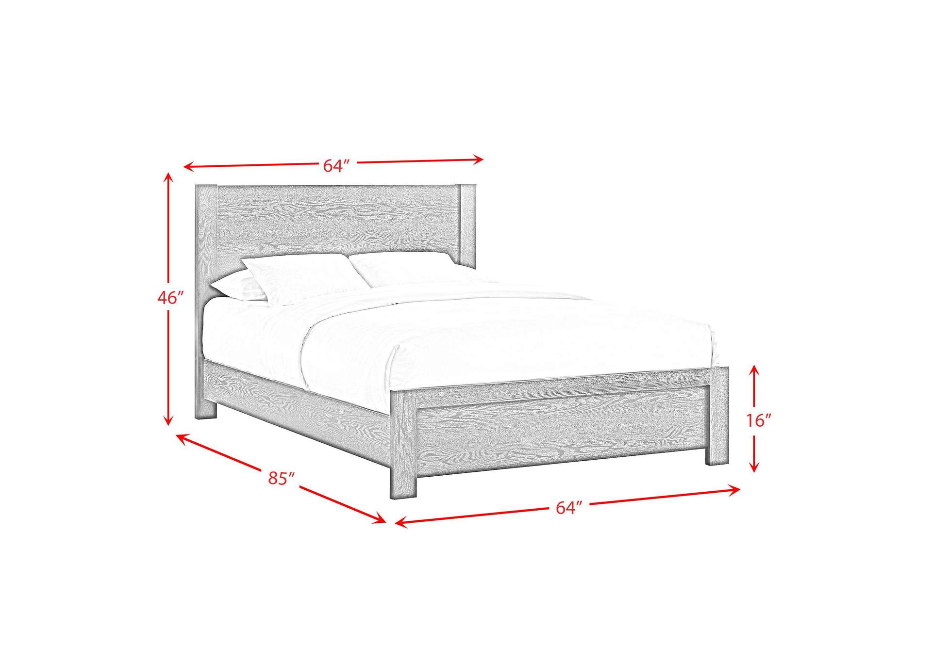 South Bend Queen Bed In Black image 5