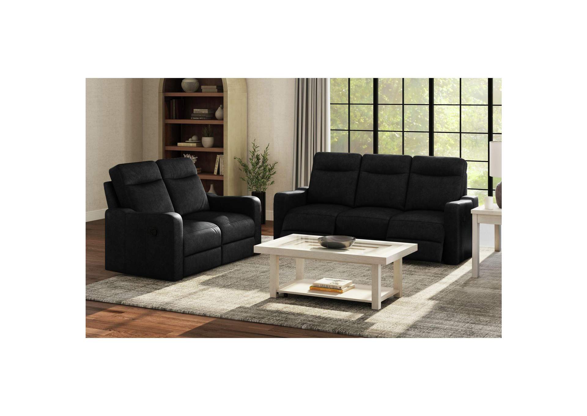 Stinger Motion Sofa In Sting Black image 1