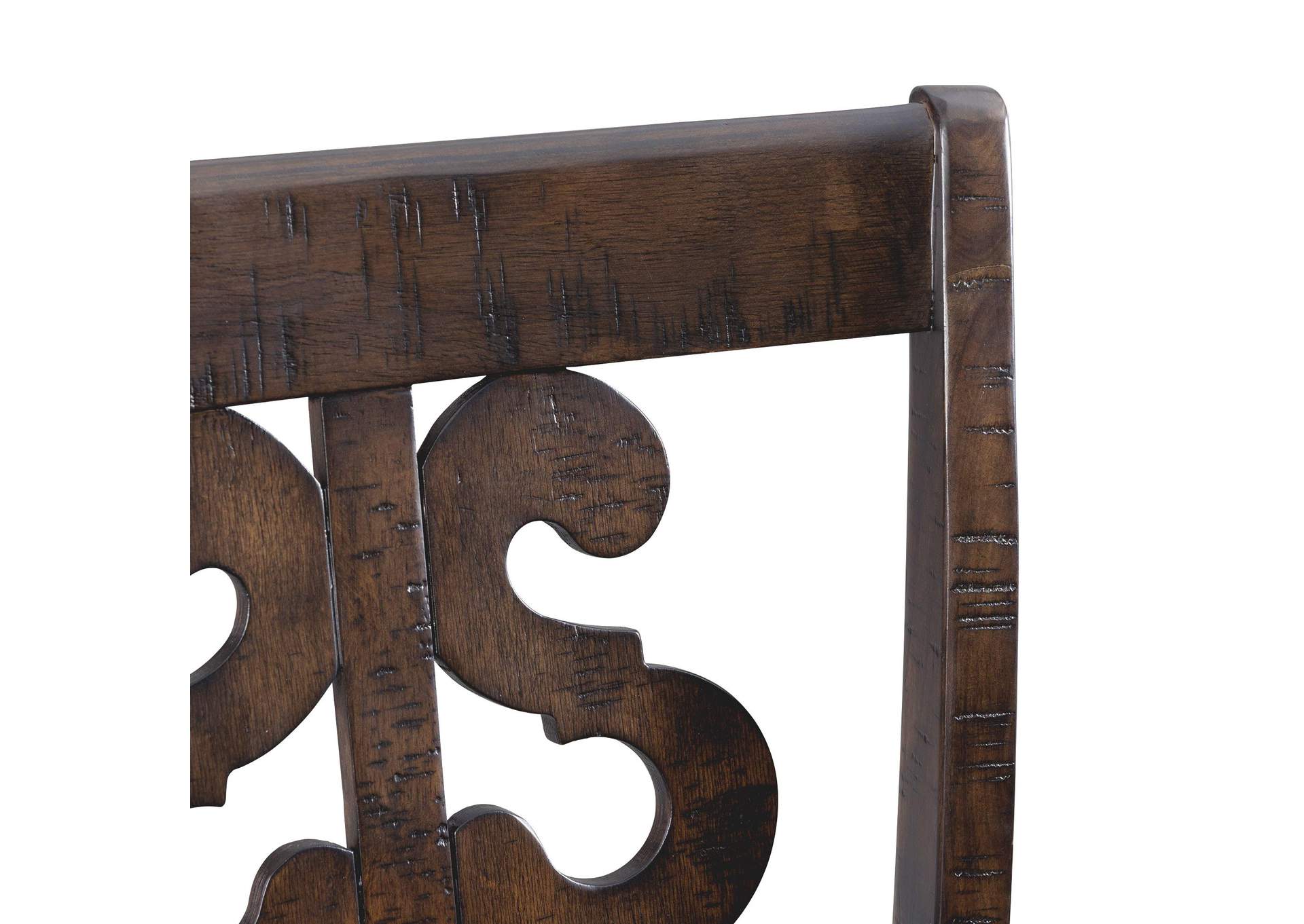 Stone 30 Bar Scroll Back Stool With Wood Seat Charcoal 2 Per Carton image 6