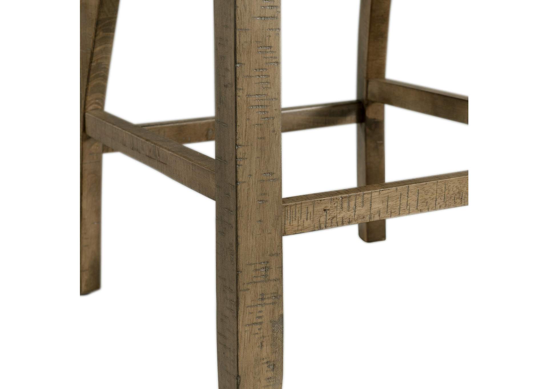 Stone Counter Wooden Slat Back Counter Side Chair Grey 2 Per Pack image 8