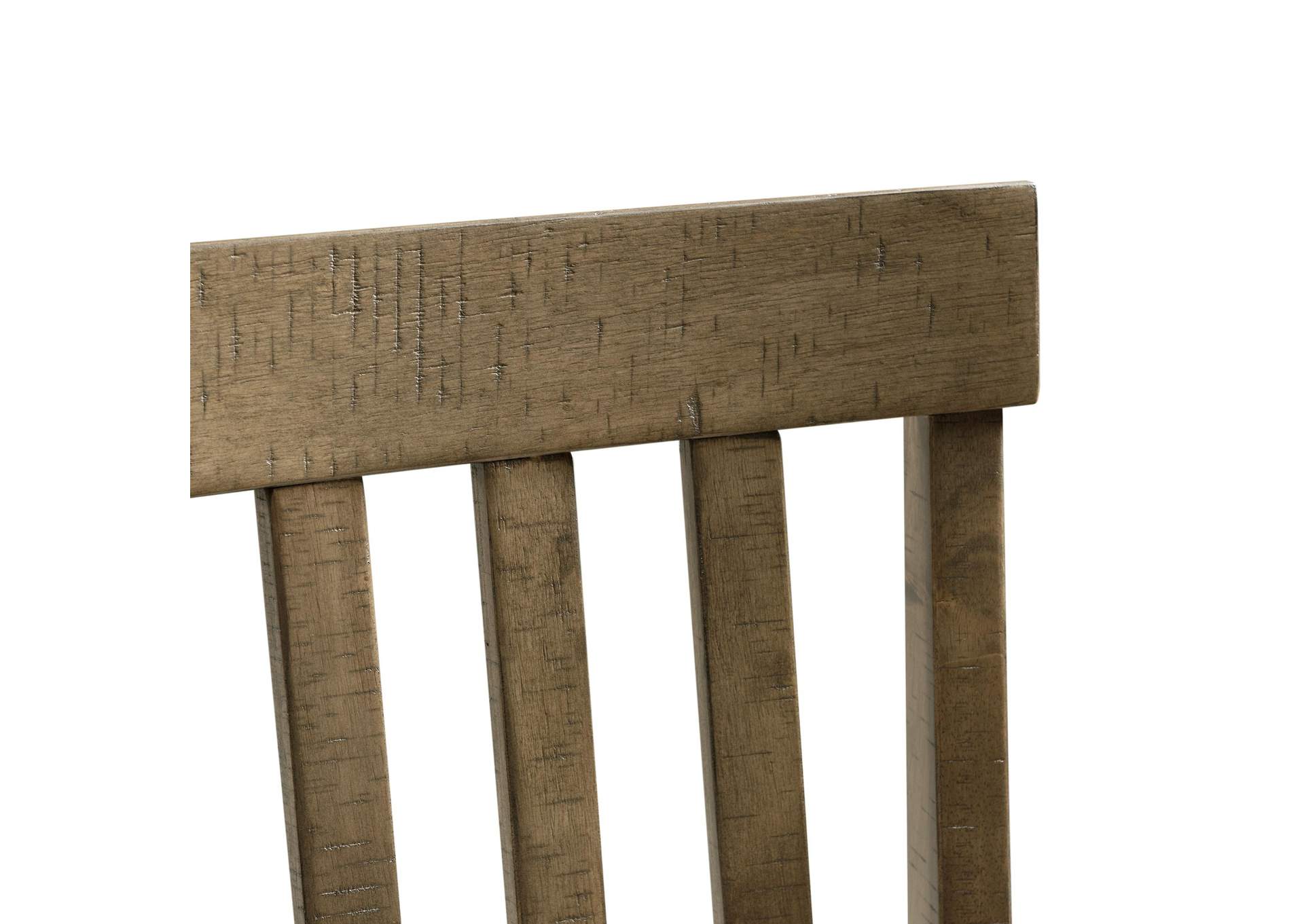 Stone Counter Wooden Slat Back Counter Side Chair Grey 2 Per Pack image 9