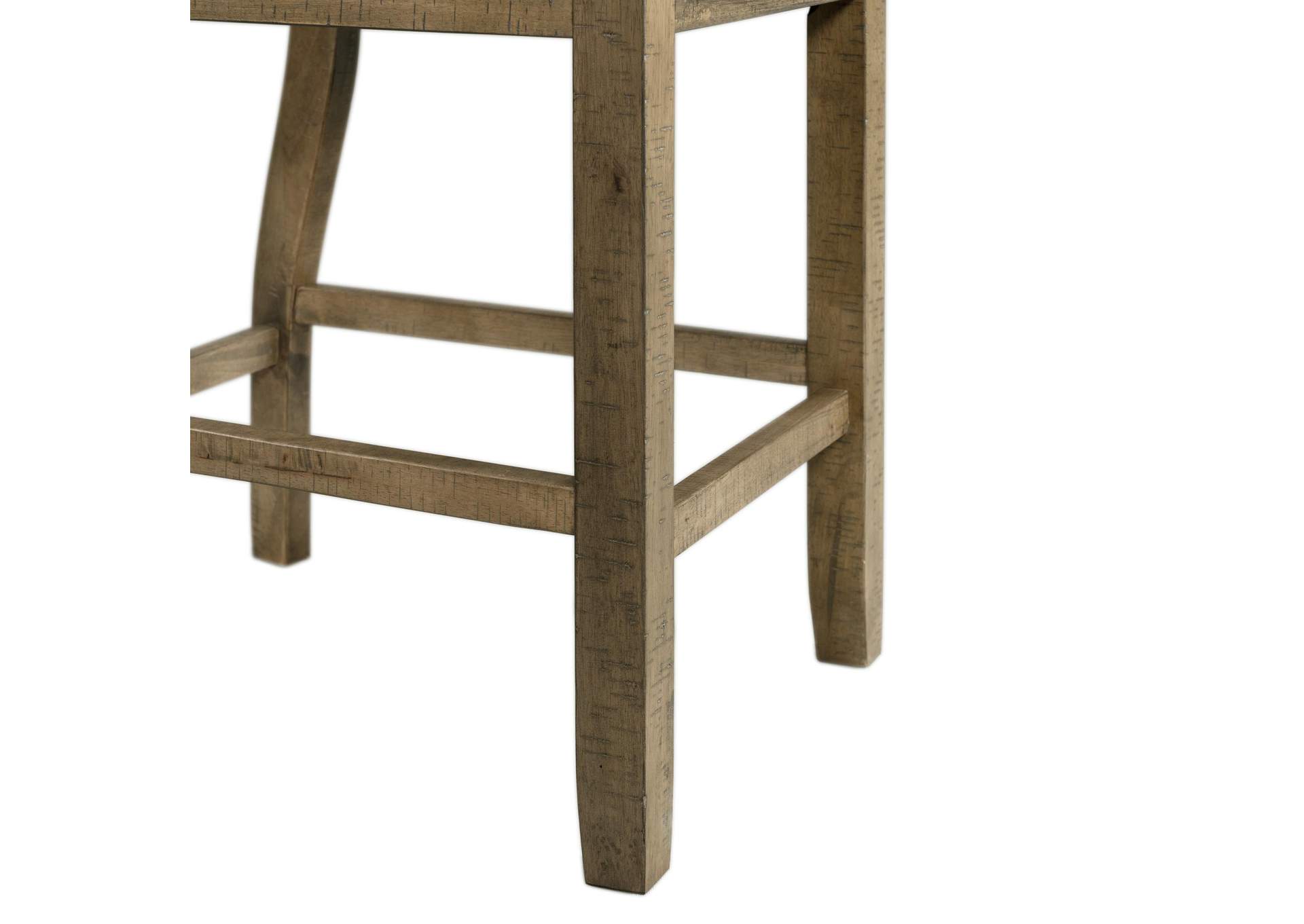 Stone Counter Wooden Slat Back Counter Side Chair Grey 2 Per Pack image 7