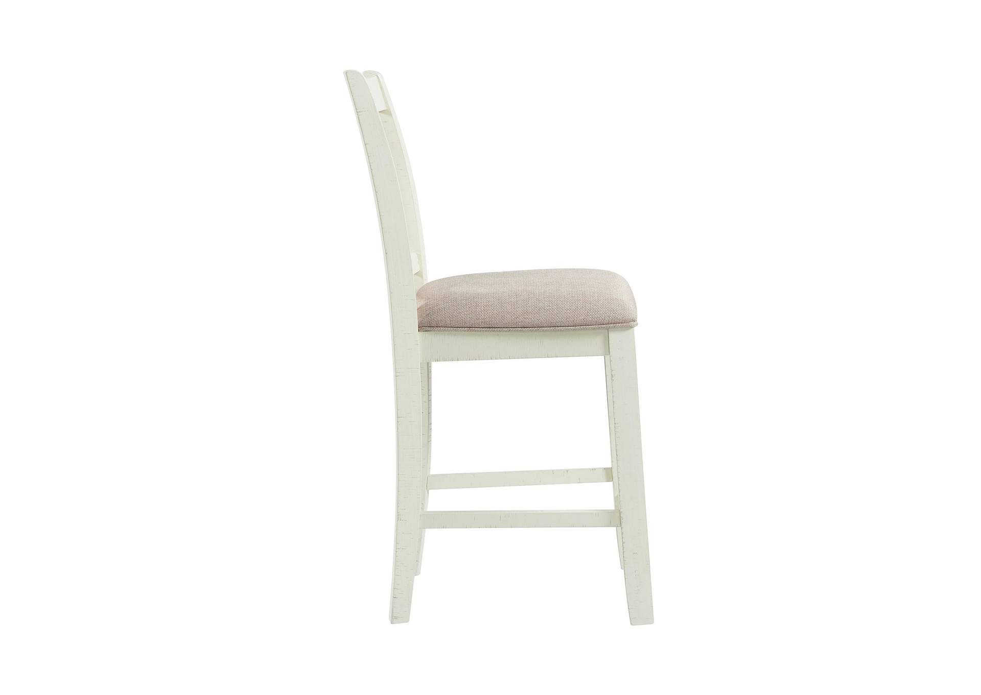 Stone Counter Wooden Swirl Back Side Chair In White 2 Per Pack image 8