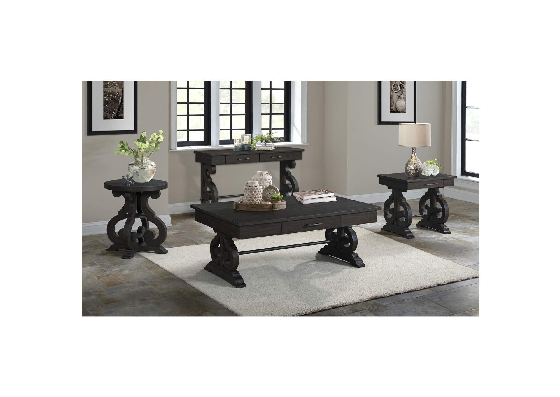 Stone Occasional Sofa Table image 1