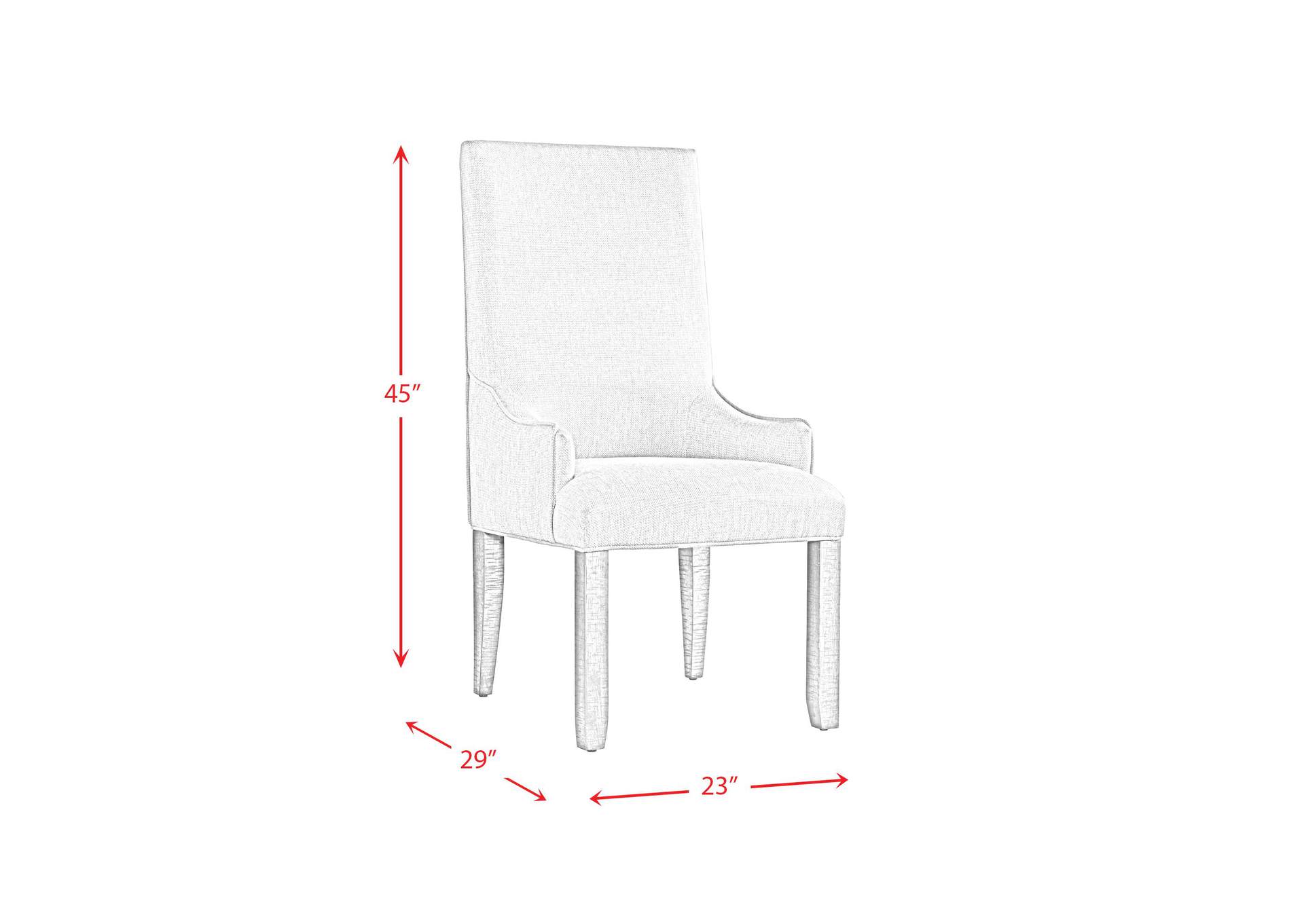 Stone Parson Arm Chair In White 2 Per Pack image 9