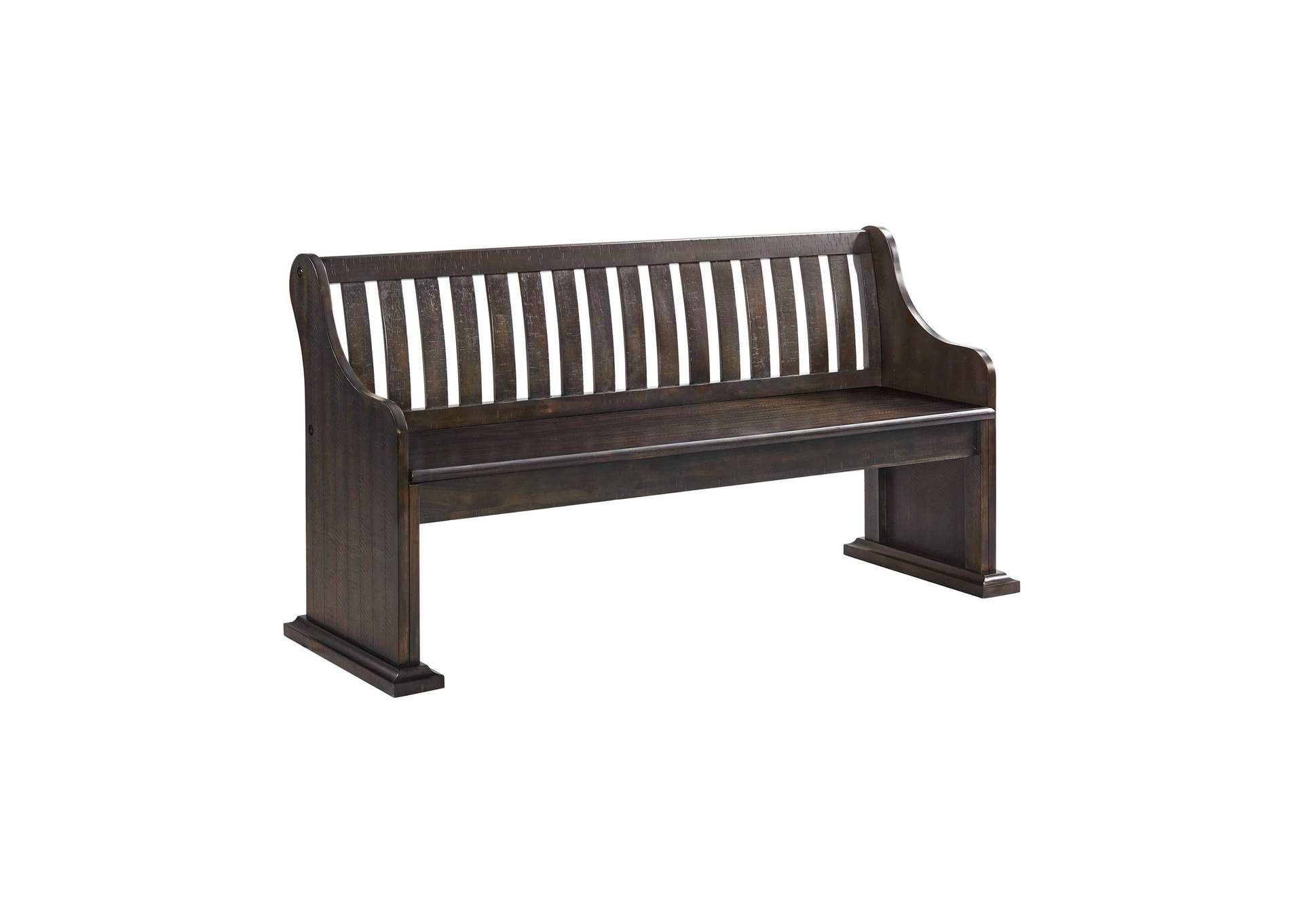 Stone Pew Bench With Storage image 3