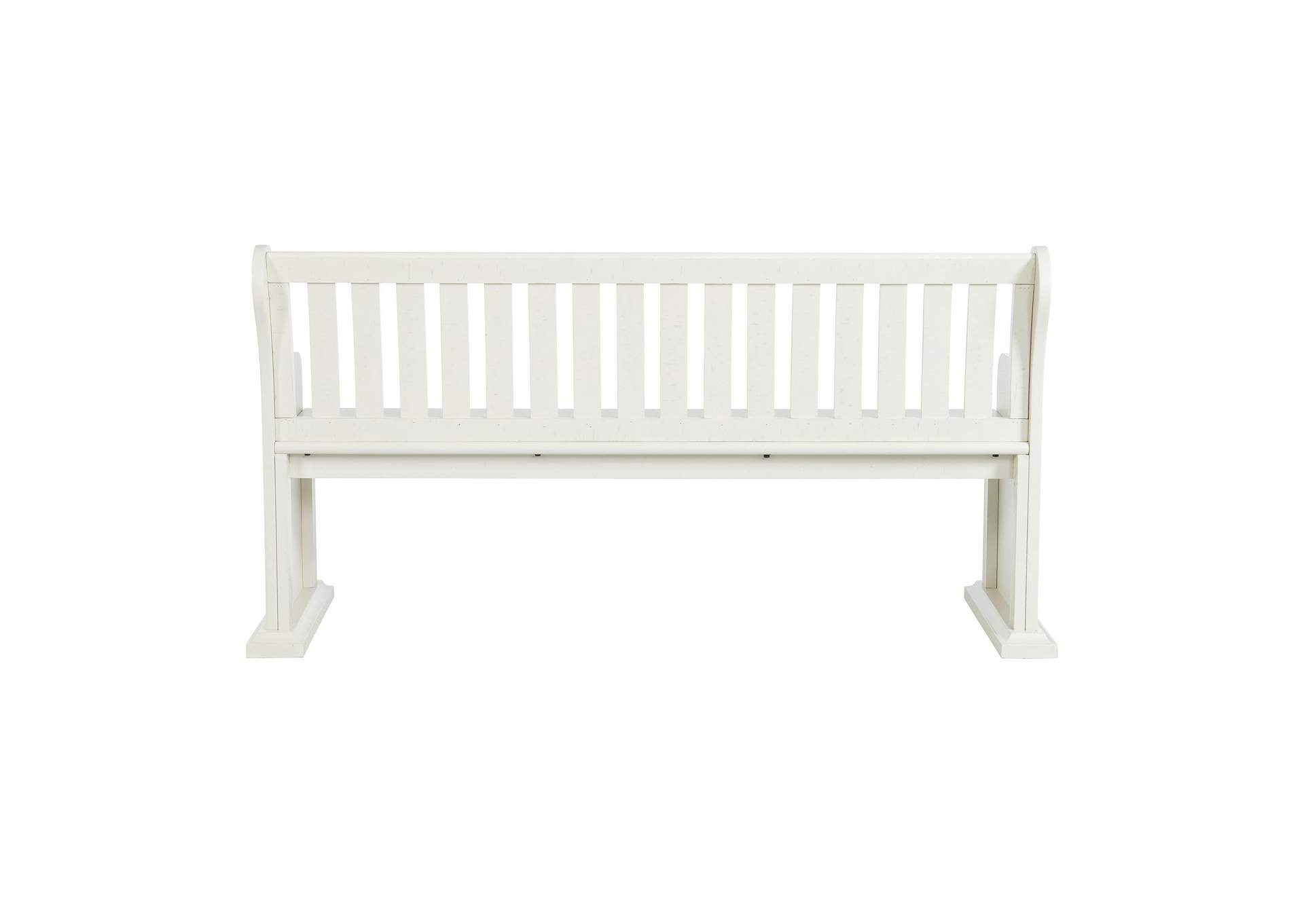Stone Pew Bench In White