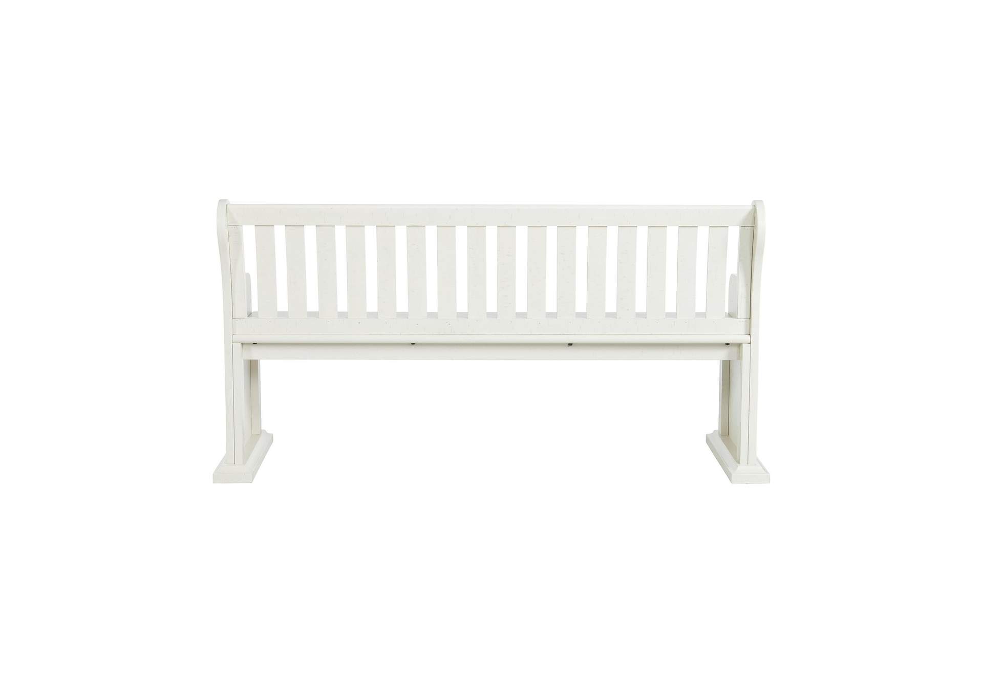 Stone Pew Bench In White image 9