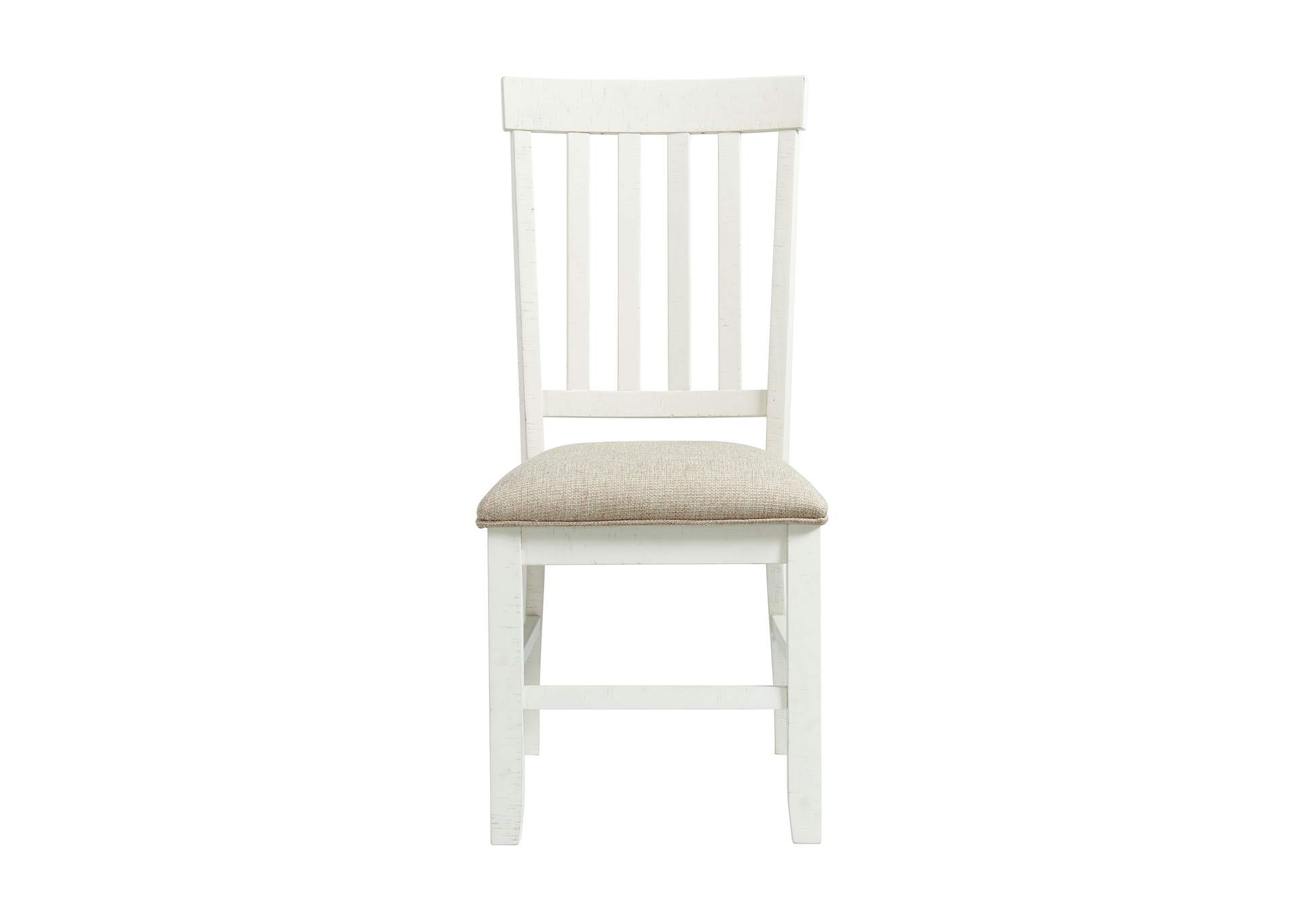 Stone Side Chair In White 2 Per Pack
