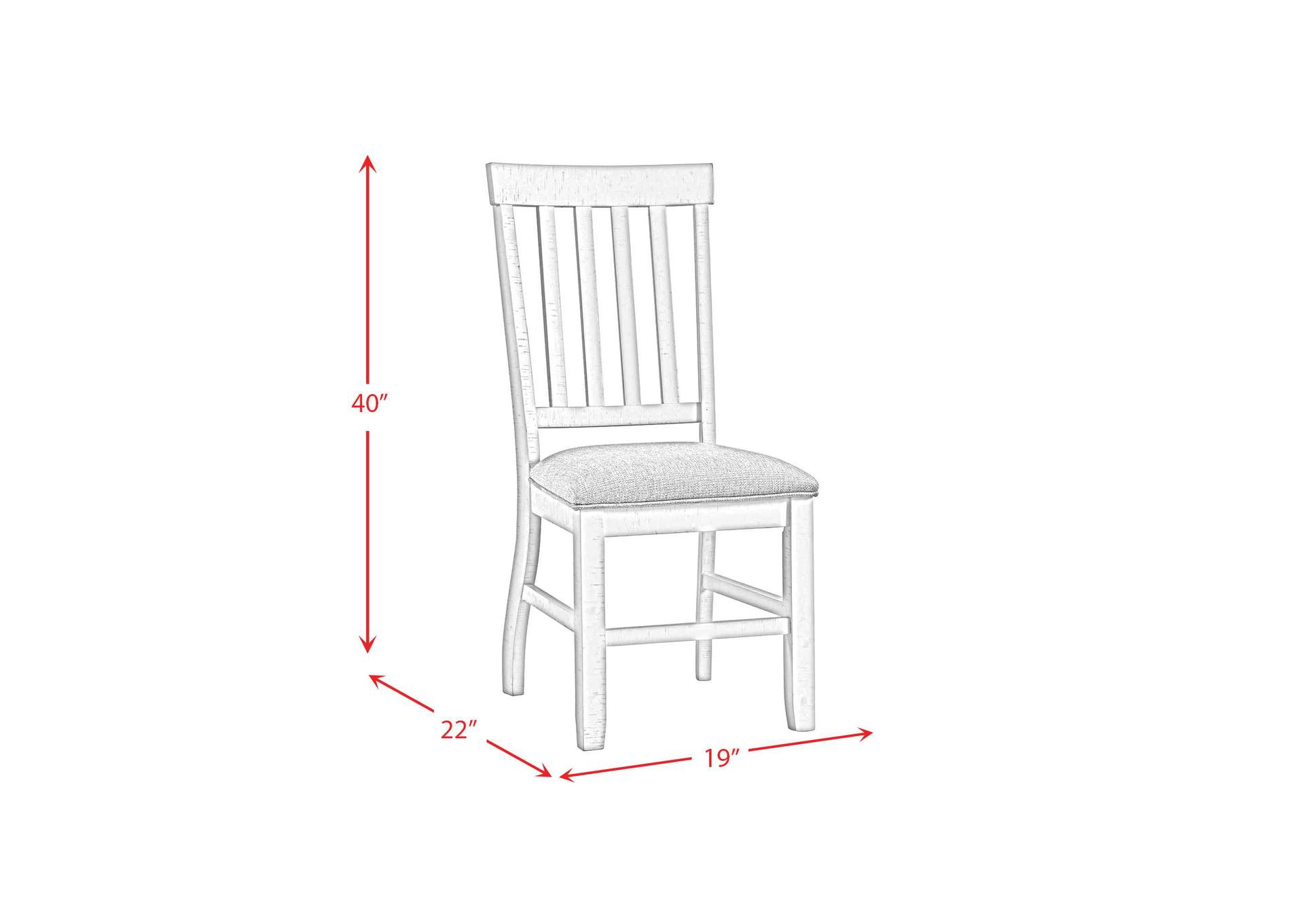 Stone Side Chair In White 2 Per Pack image 5