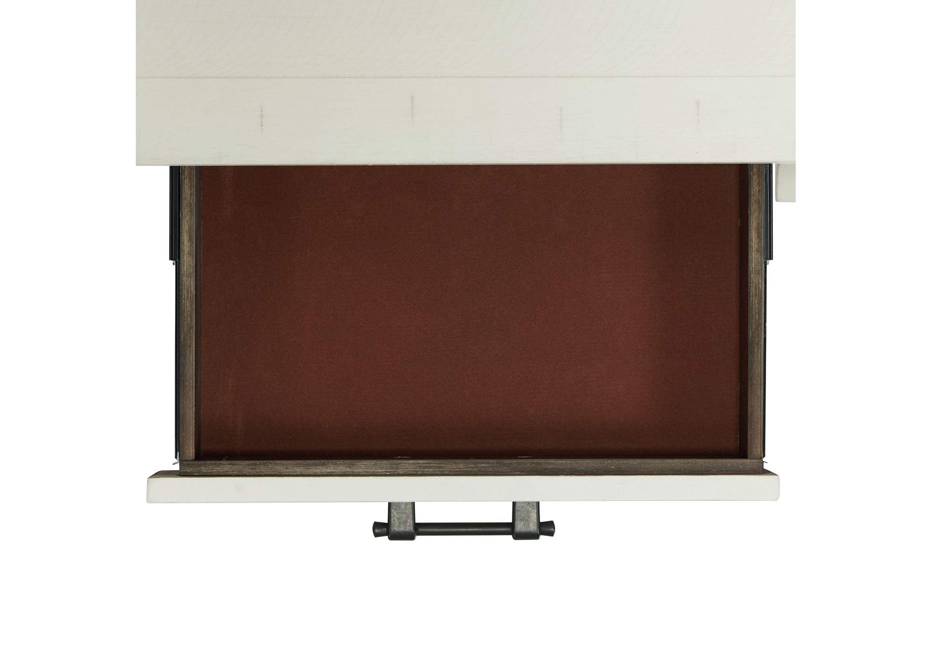 Stone Occasional Sofa Table In White image 4