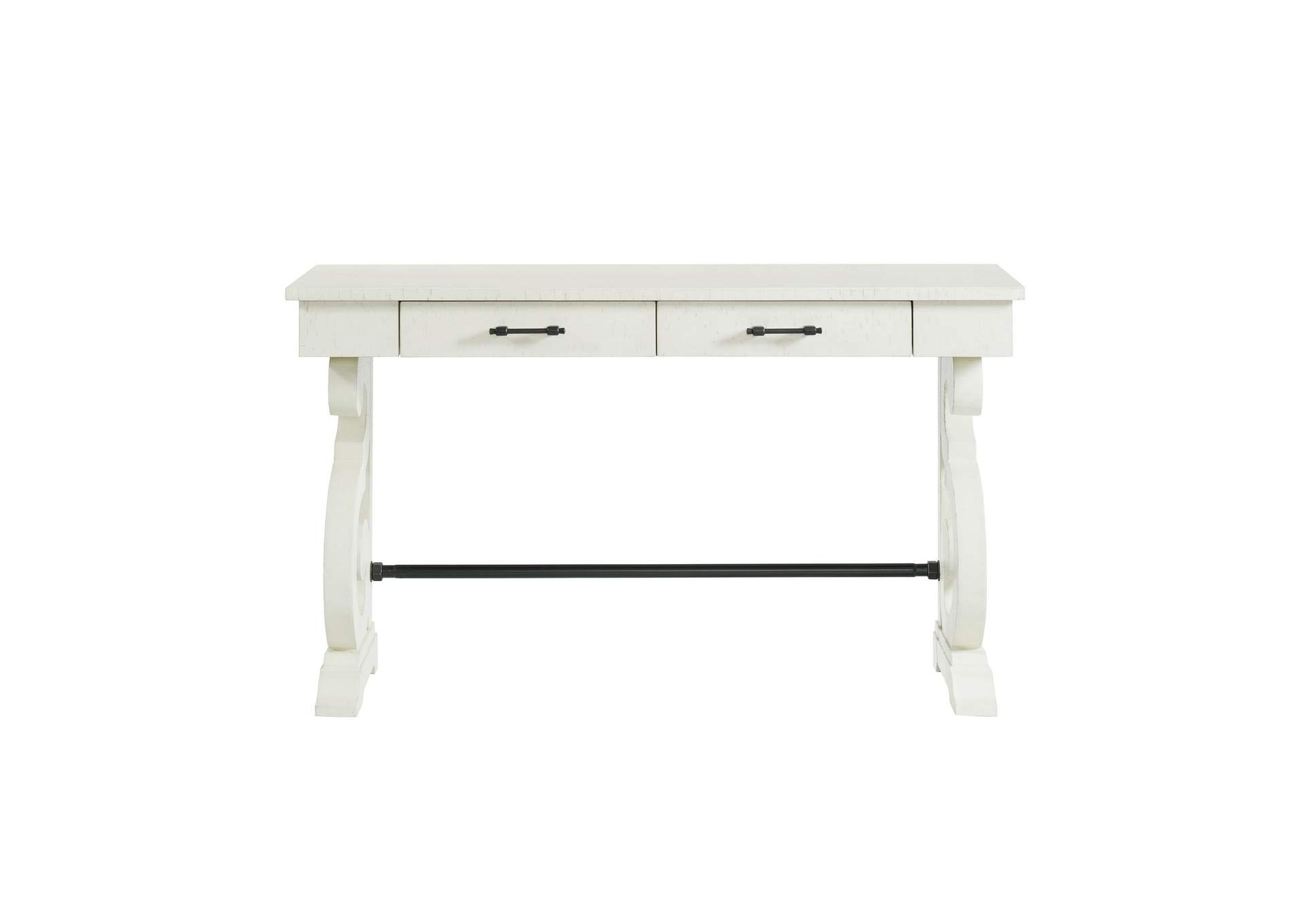 Stone Occasional Sofa Table In White image 10