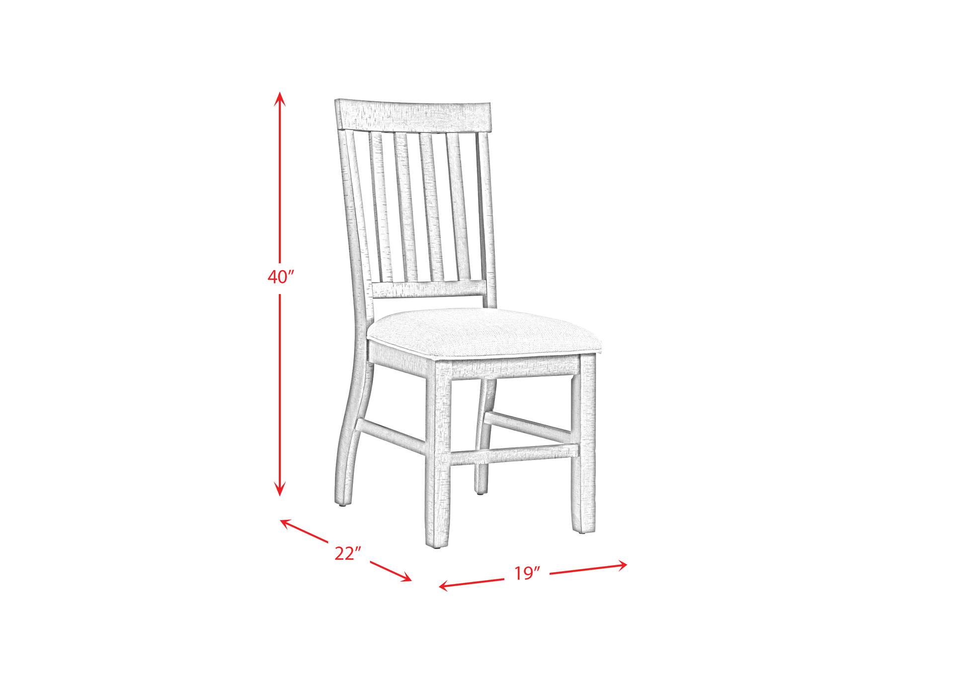 Stone Side Chair 2 Per Pack