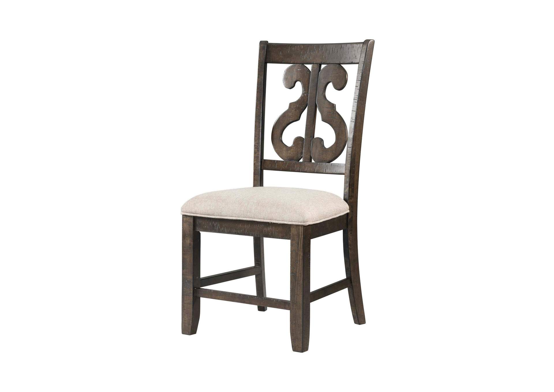 Stone Wooden Swirl Back Side Chair 2 Per Pack image 10