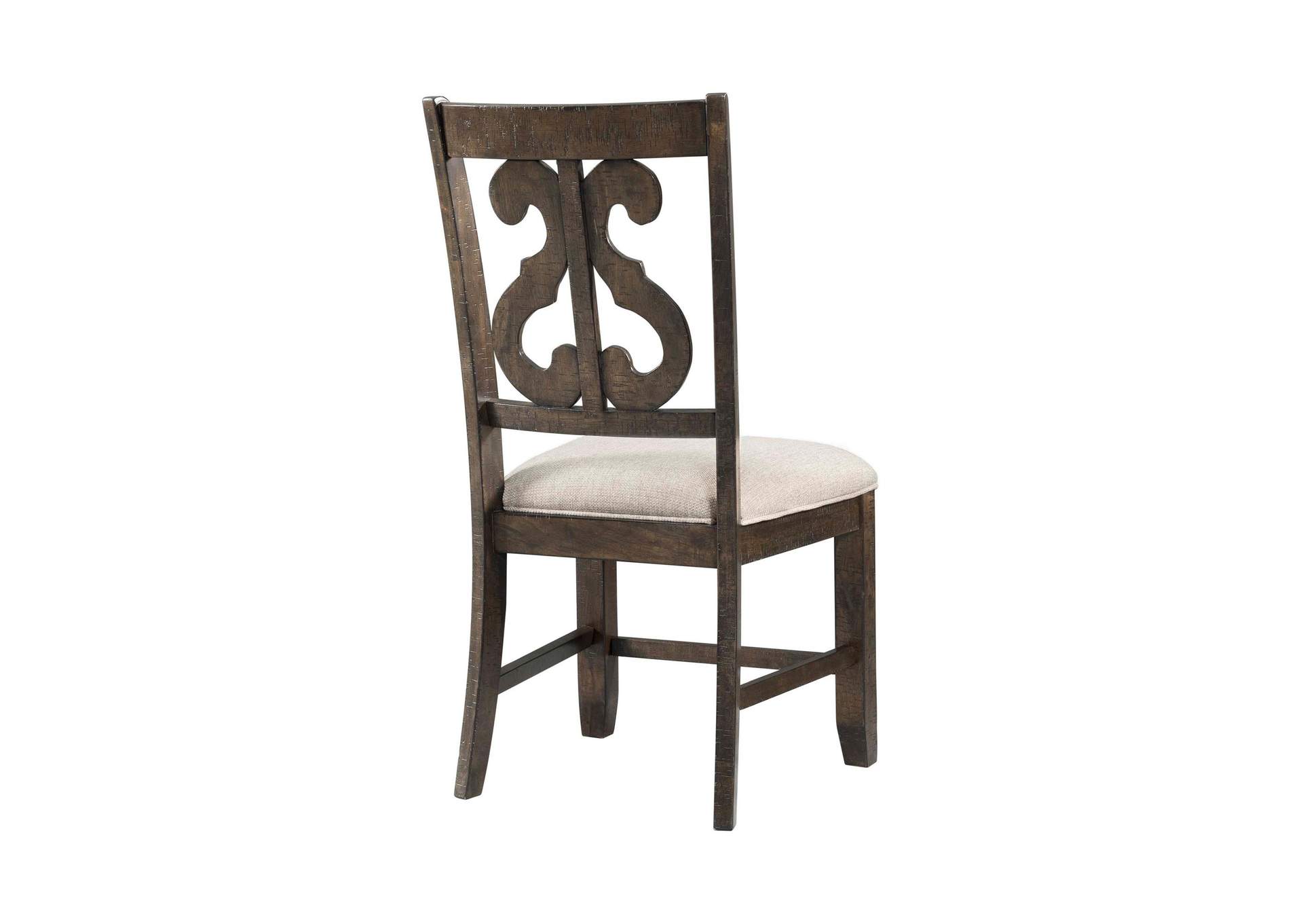 Stone Wooden Swirl Back Side Chair 2 Per Pack image 11