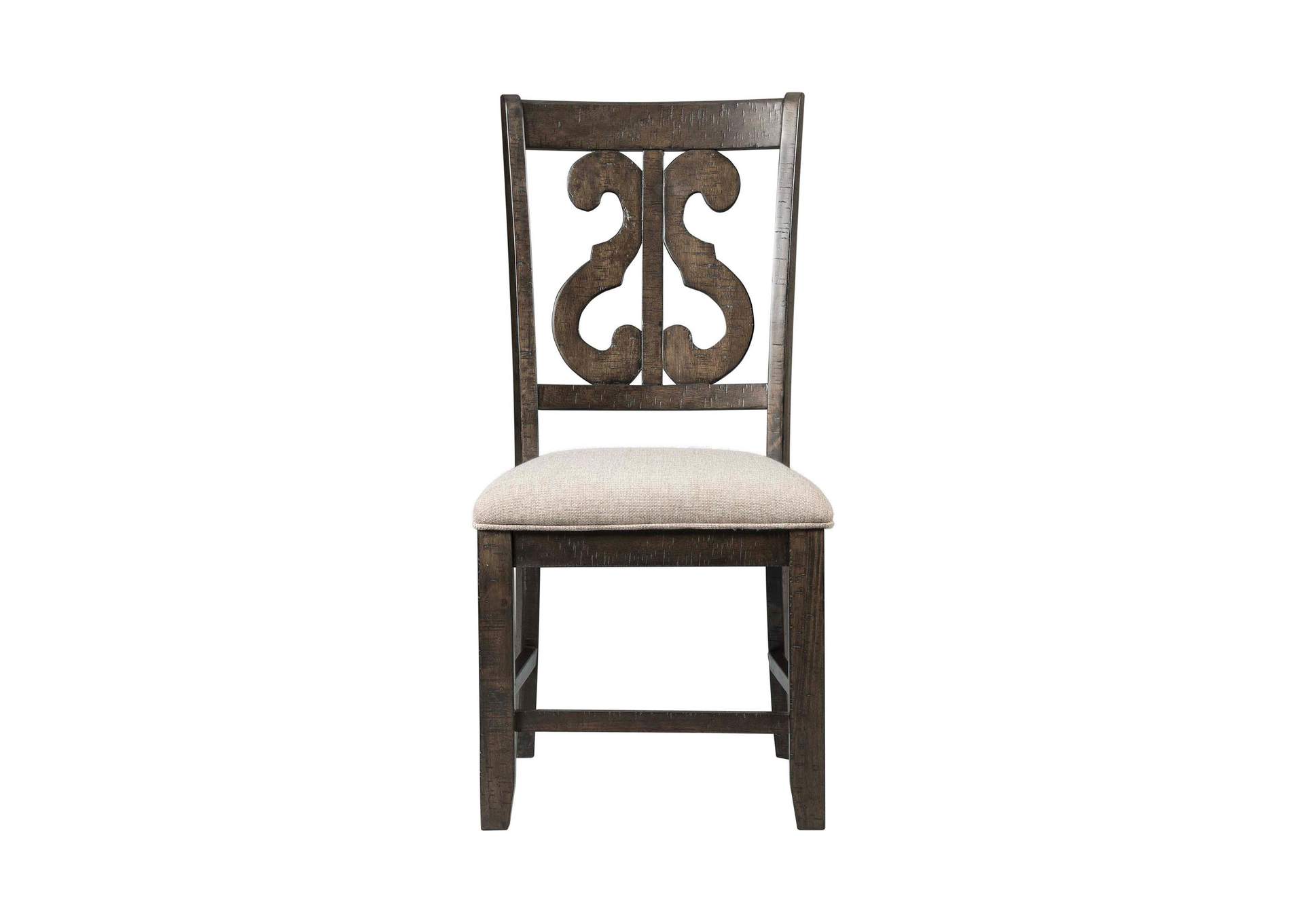 Stone Wooden Swirl Back Side Chair 2 Per Pack image 9