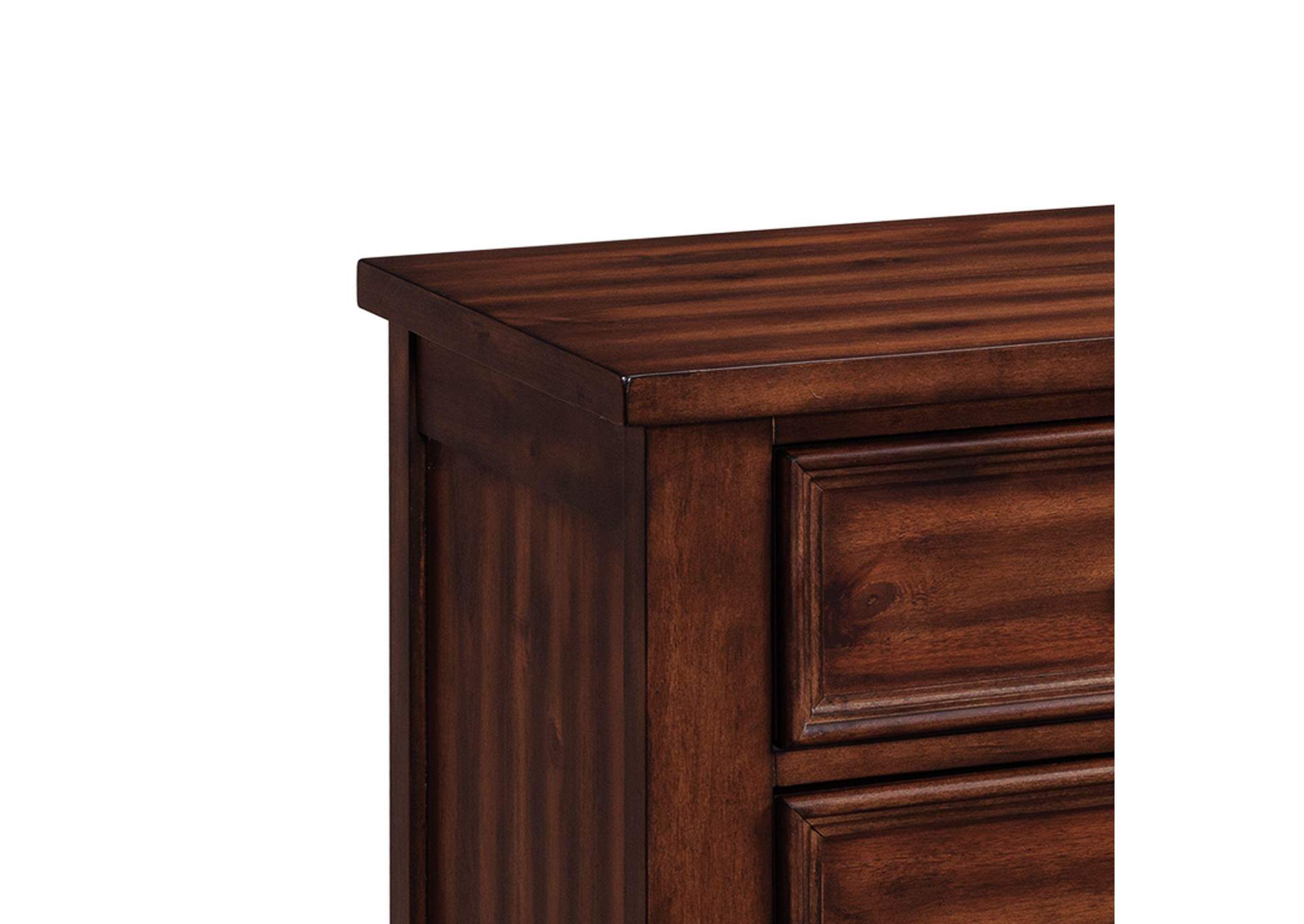Sullivan 6 - Drawer Chest In Rich Cherry image 3