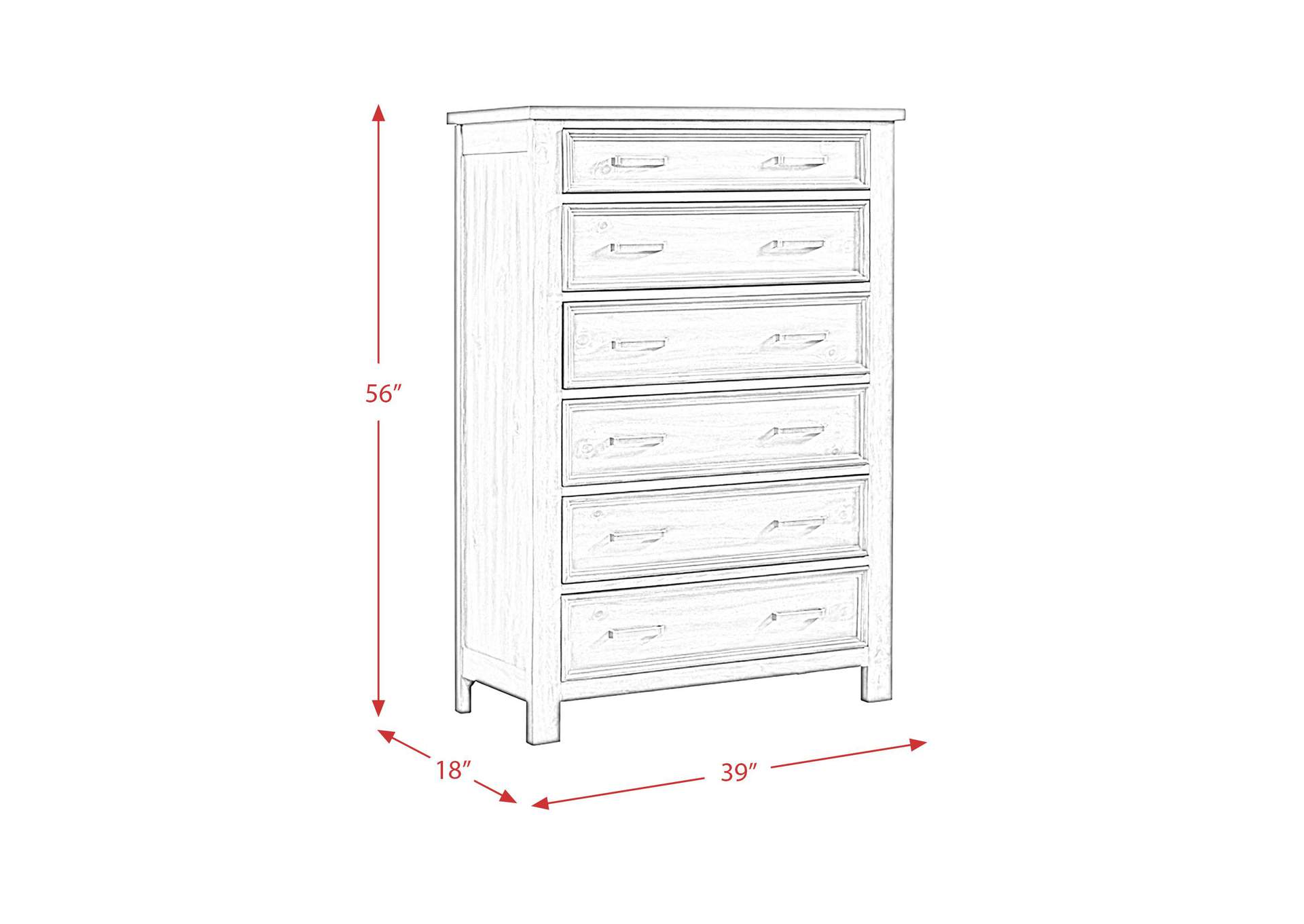 Sullivan 6 - Drawer Chest In Drift Grey image 8