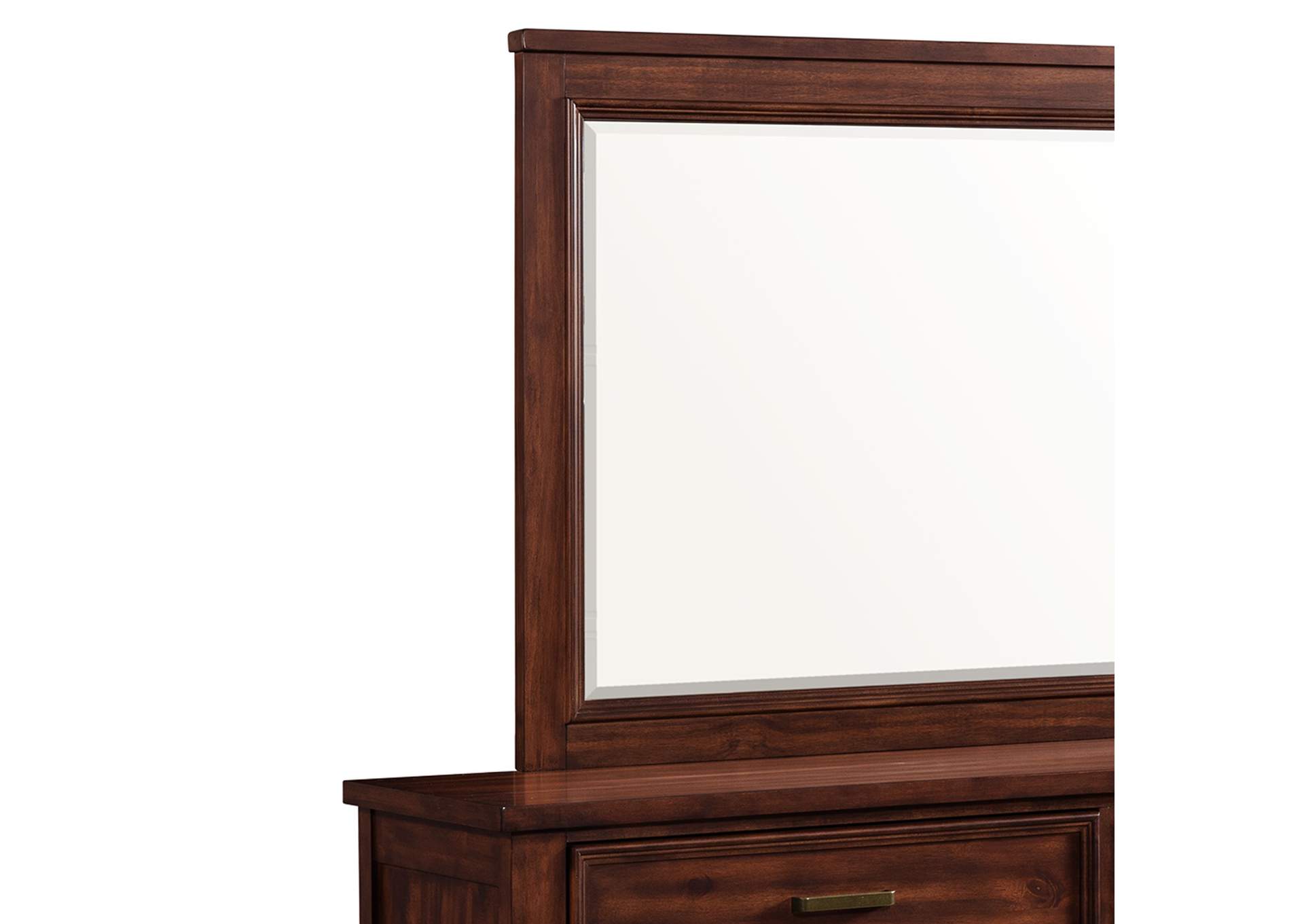Sullivan Dresser And Mirror Set In Rich Cherry image 5