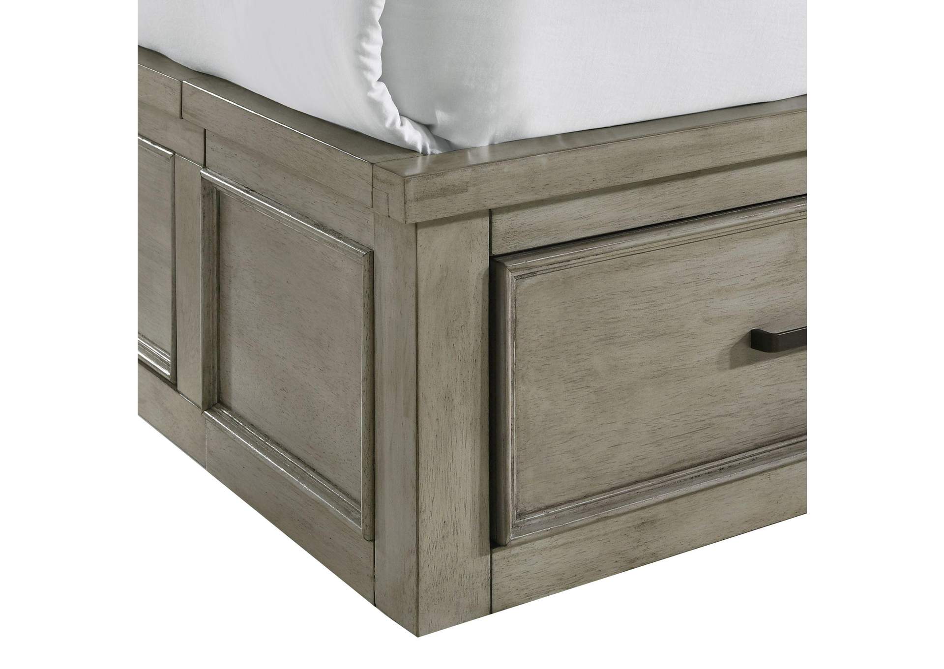 Sullivan Queen Storage Bed In Drift Grey image 4