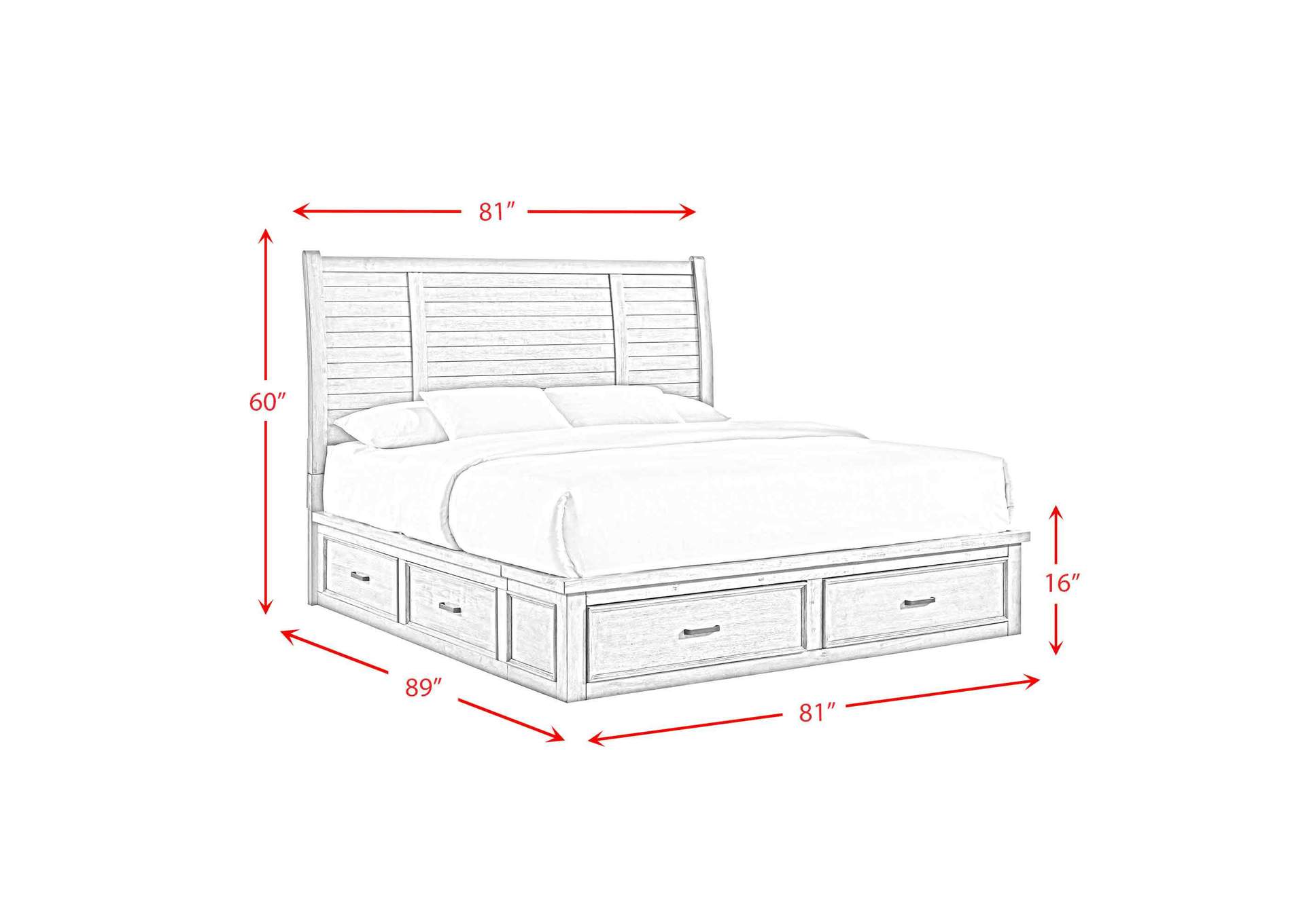 Sullivan King Storage Bed In Drift Grey image 7