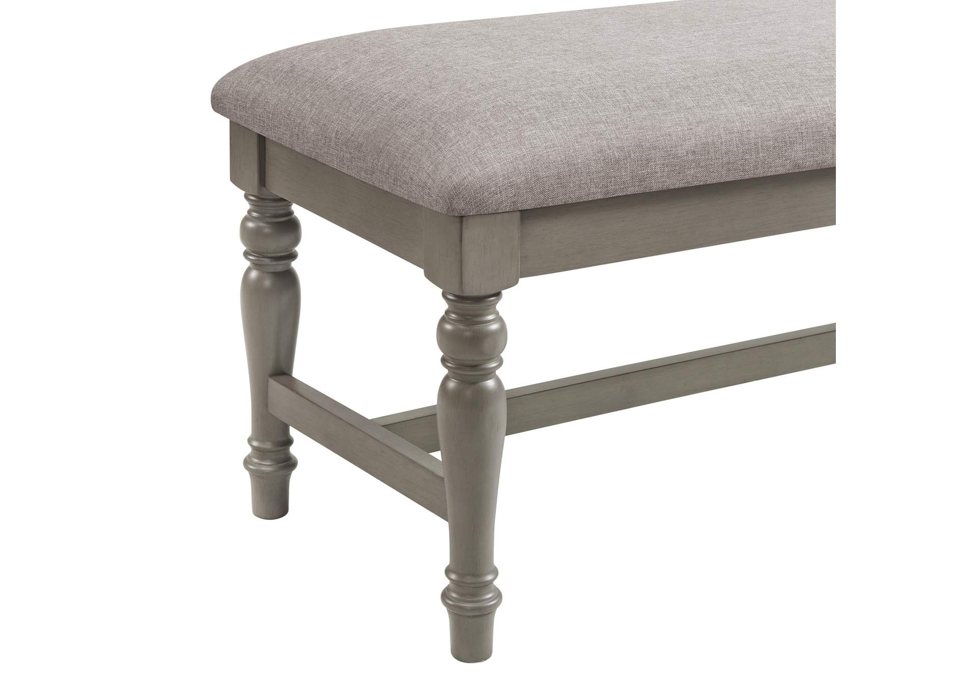 Sunnyvale Dining Bench In Grey image 3