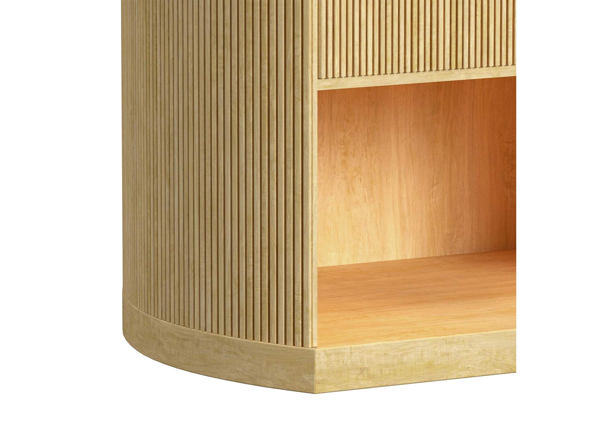 Sylvie 1 - Drawer Nightstand With Touch Light In Natural Led image 4