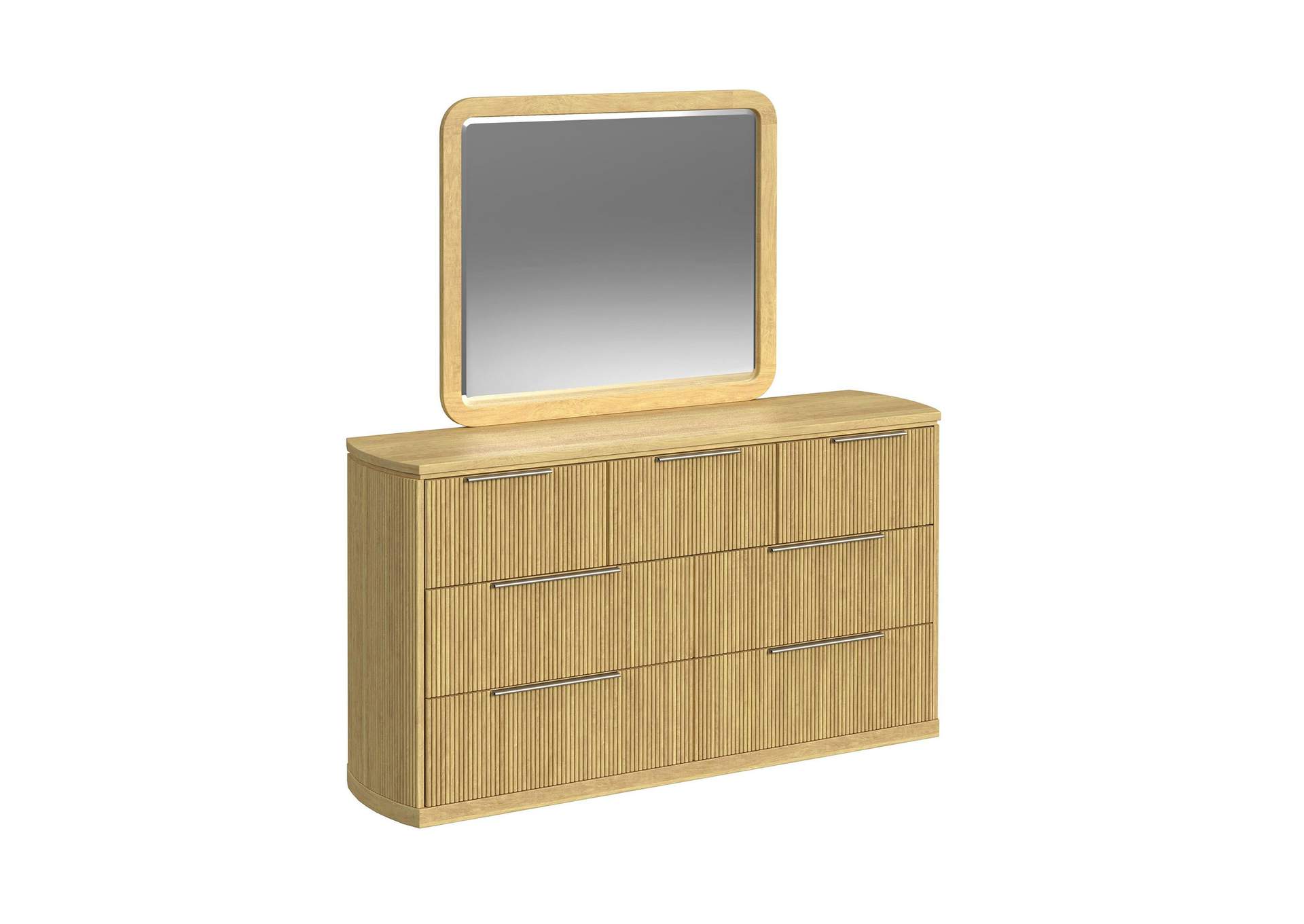 Sylvie Dresser And Mirror Set In Natural image 7