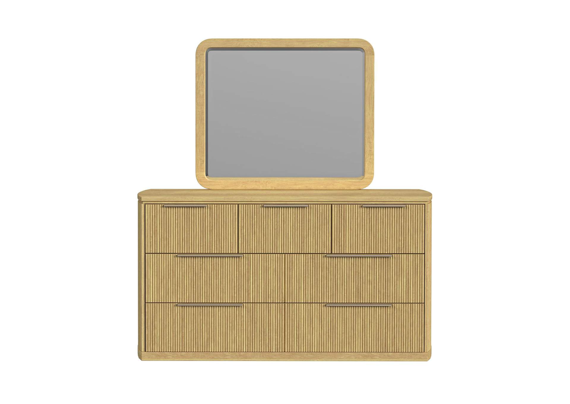 Sylvie Dresser And Mirror Set In Natural image 8