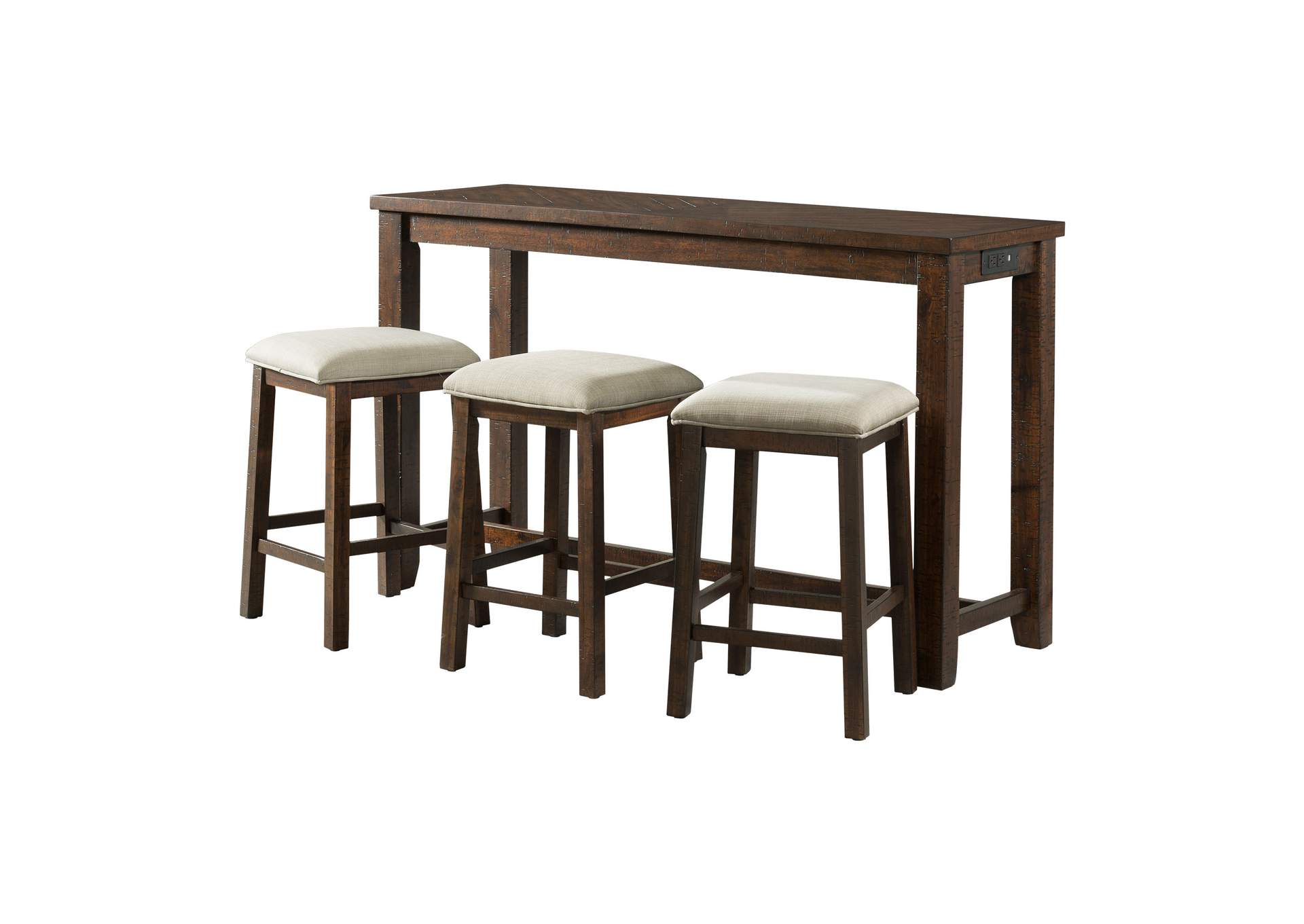 Jax Bar Table Single Pack Table Three Stools 3A