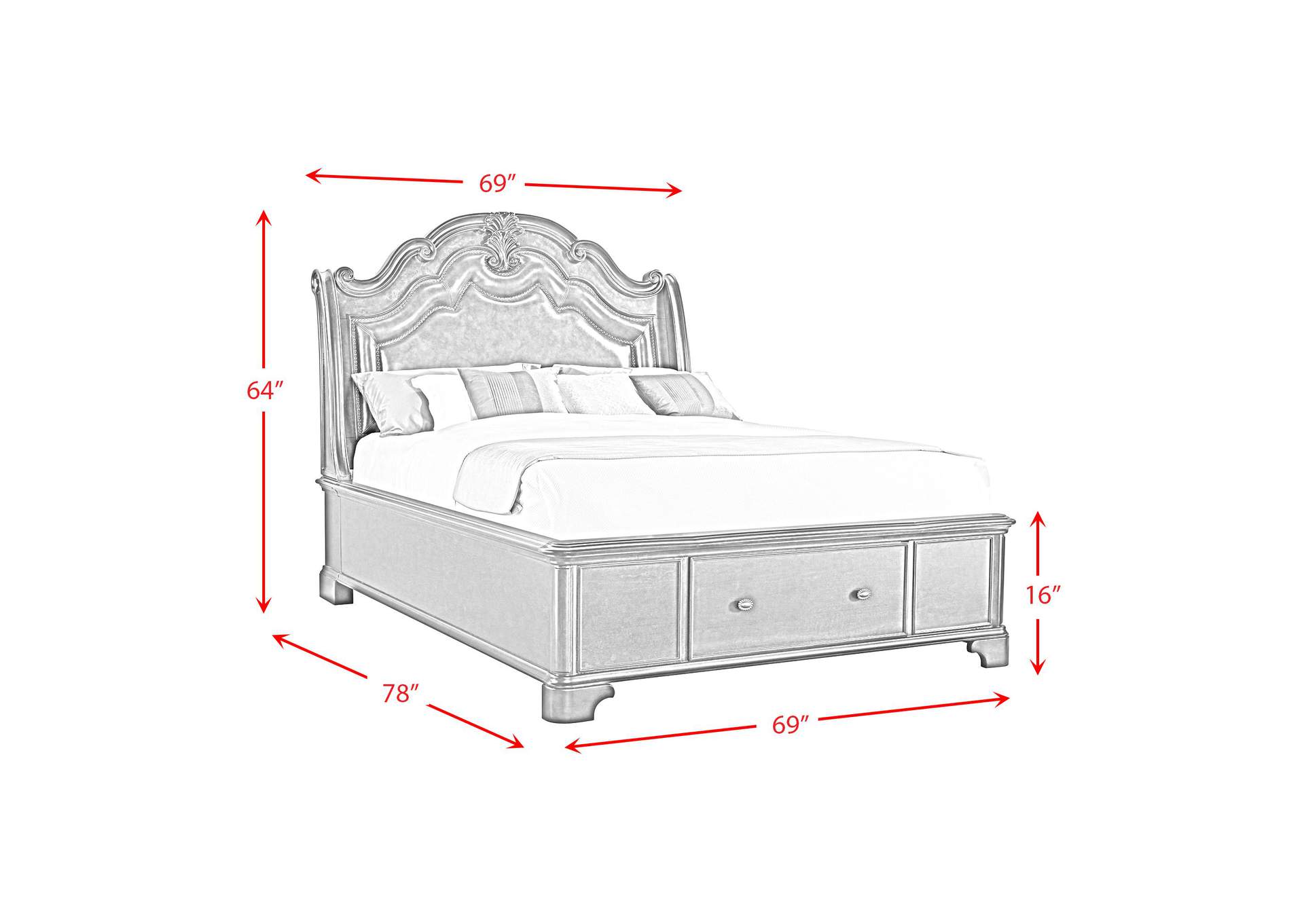 Tabasco Queen Storage Bed image 3