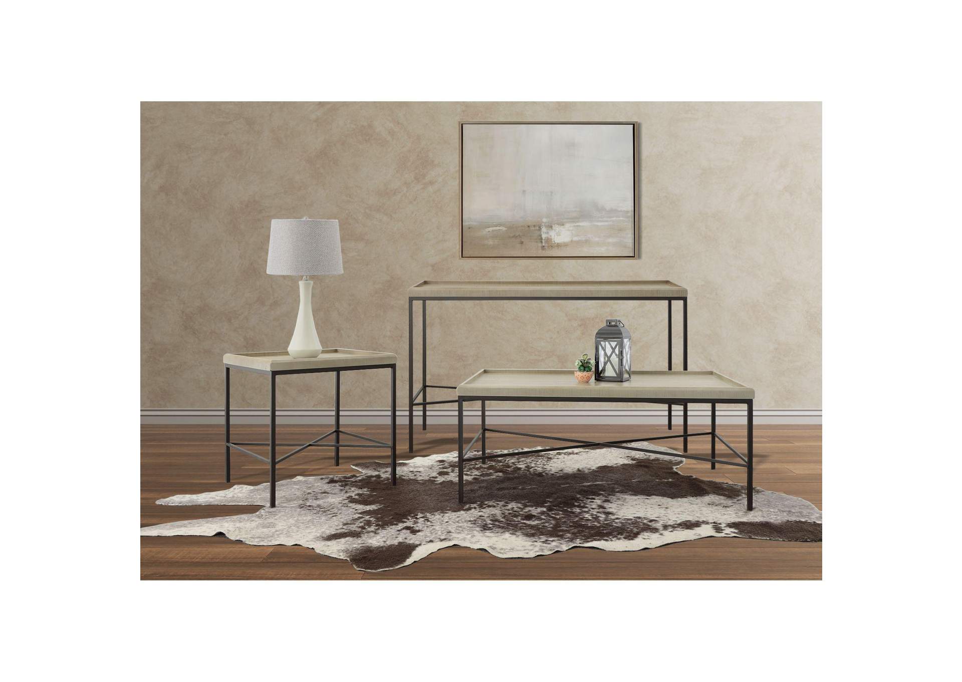 Timesch Sofa Table With Mdf Top In Natural image 1