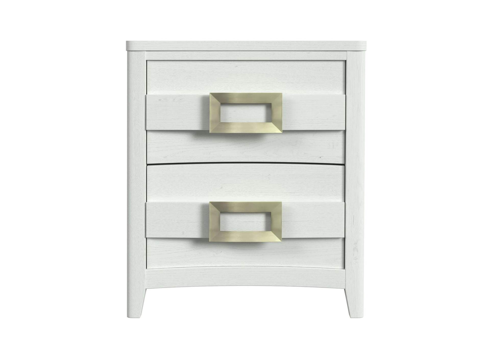 Tobias 2 - Drawer Nightstand With USB In White image 5