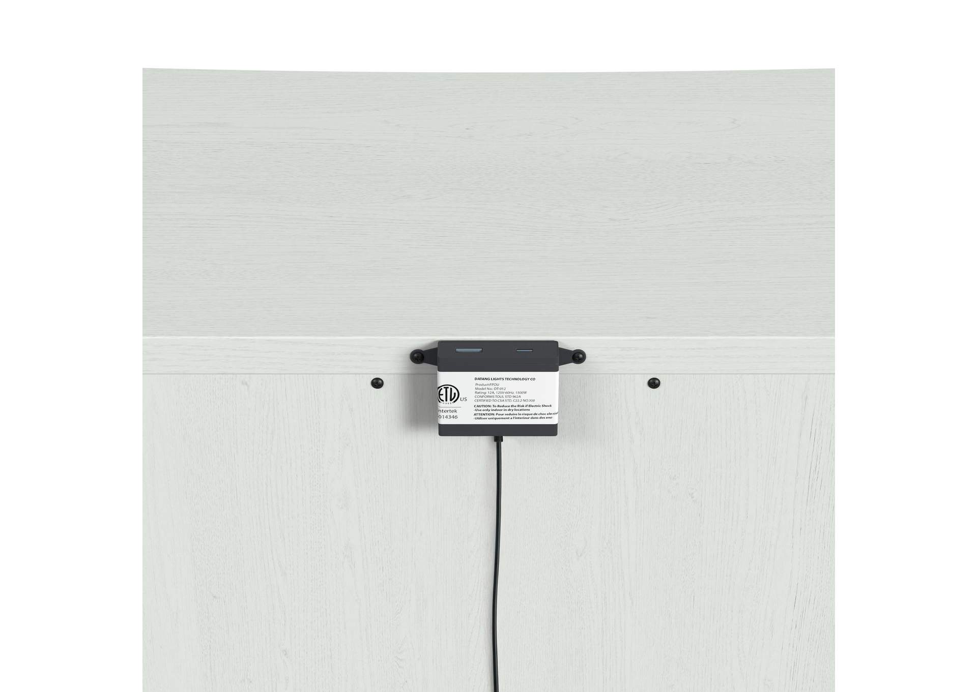 Tobias 2 - Drawer Nightstand With USB In White image 6