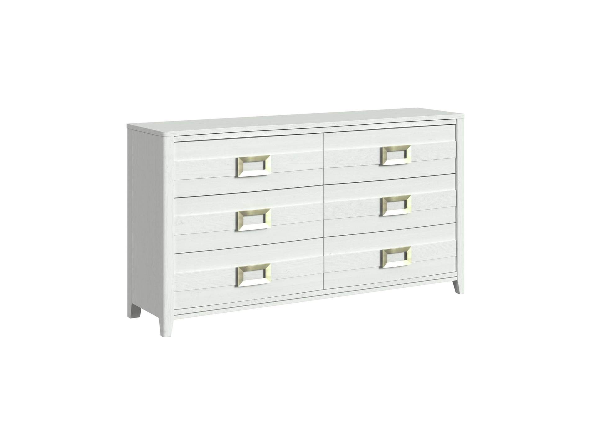Tobias 6 - Drawer Dresser In White image 4