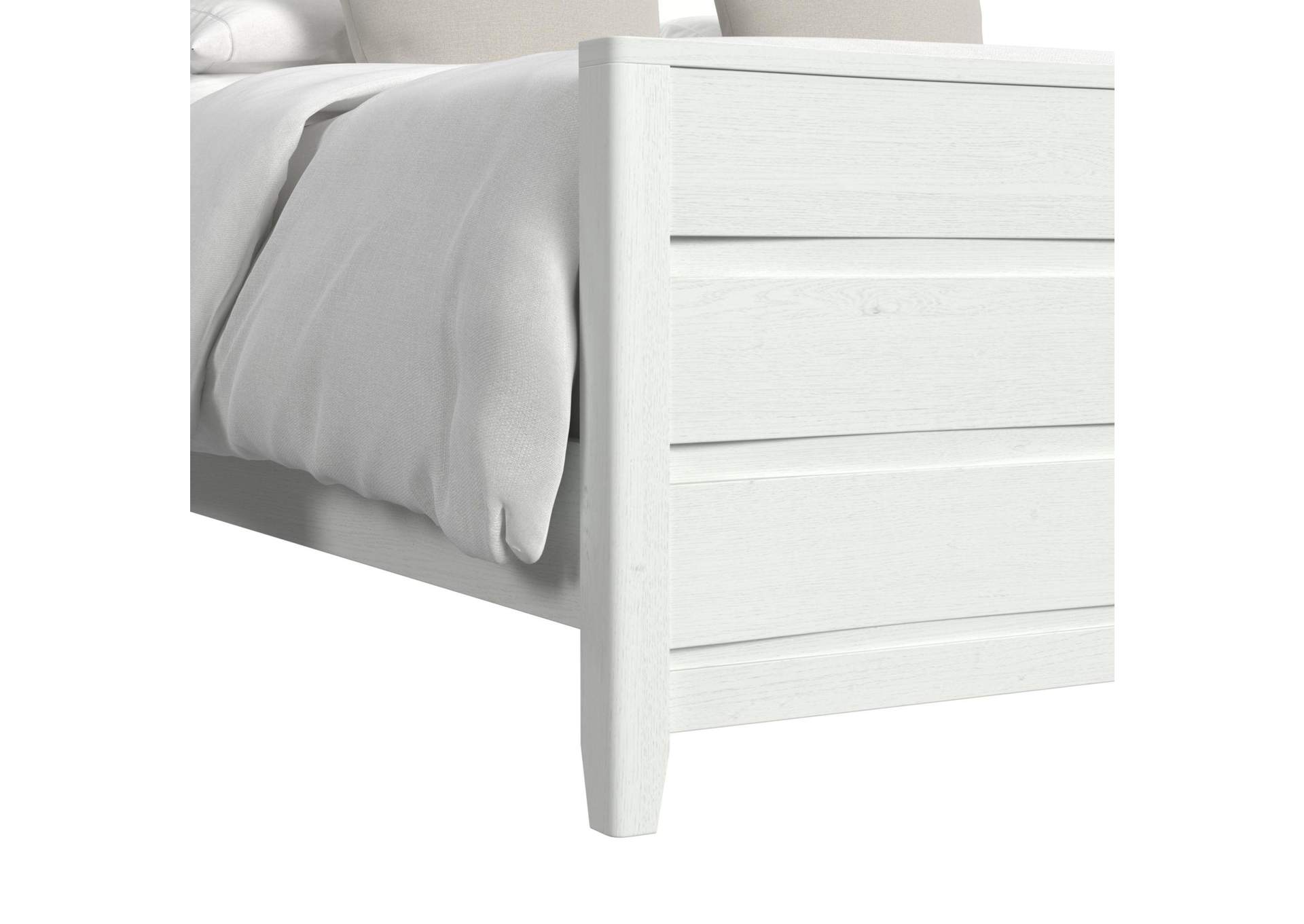 Tobias Queen Bed With Led In White image 7