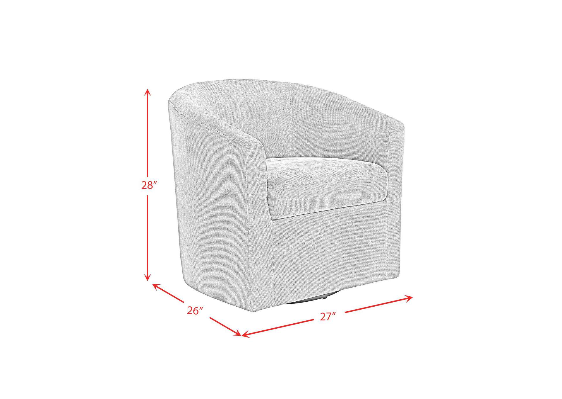 Torrance Swivel Chair In Robin Red Tyn997 image 3