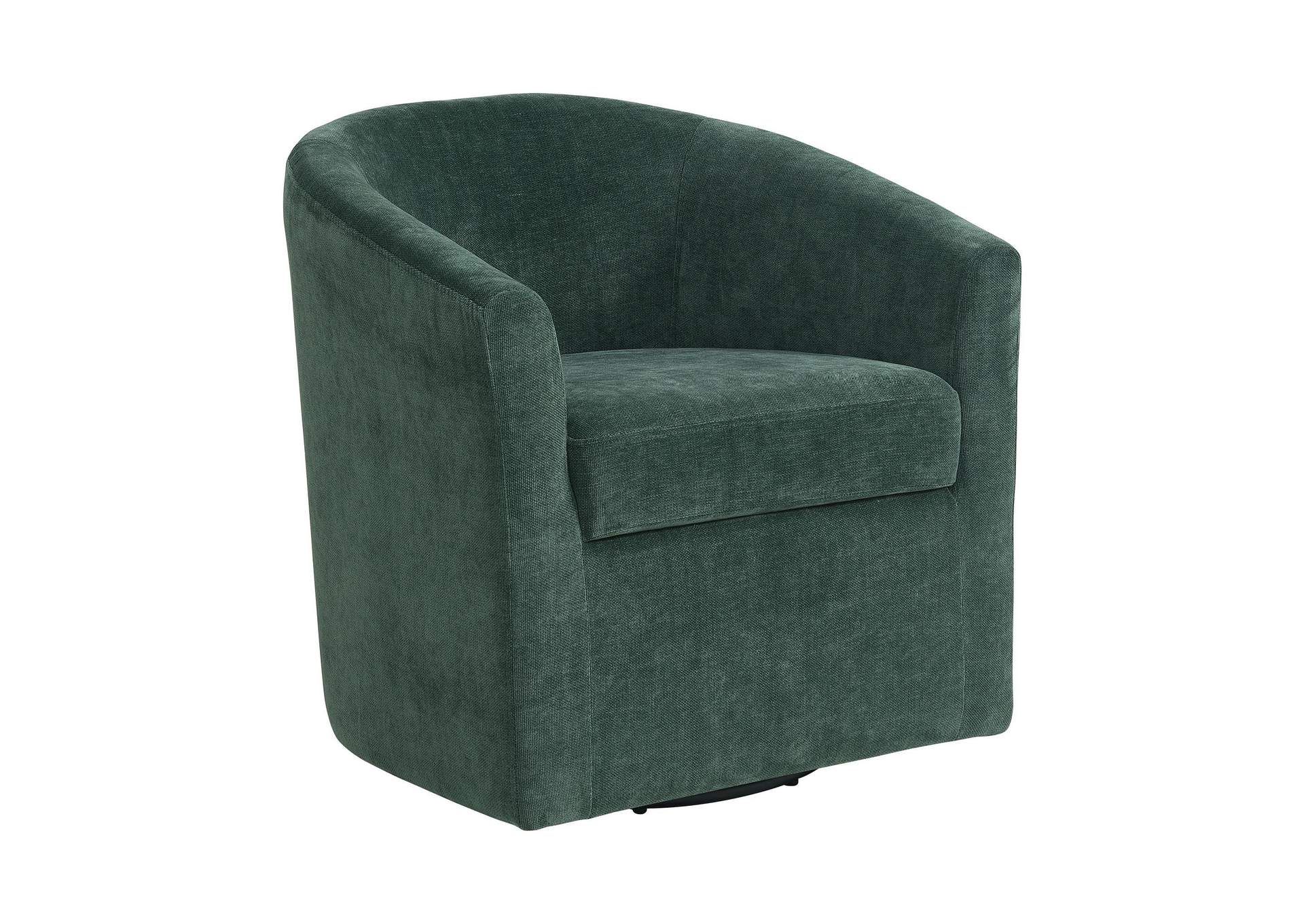 Torrance Swivel Chair In Robin Emerald Tyn997 image 6