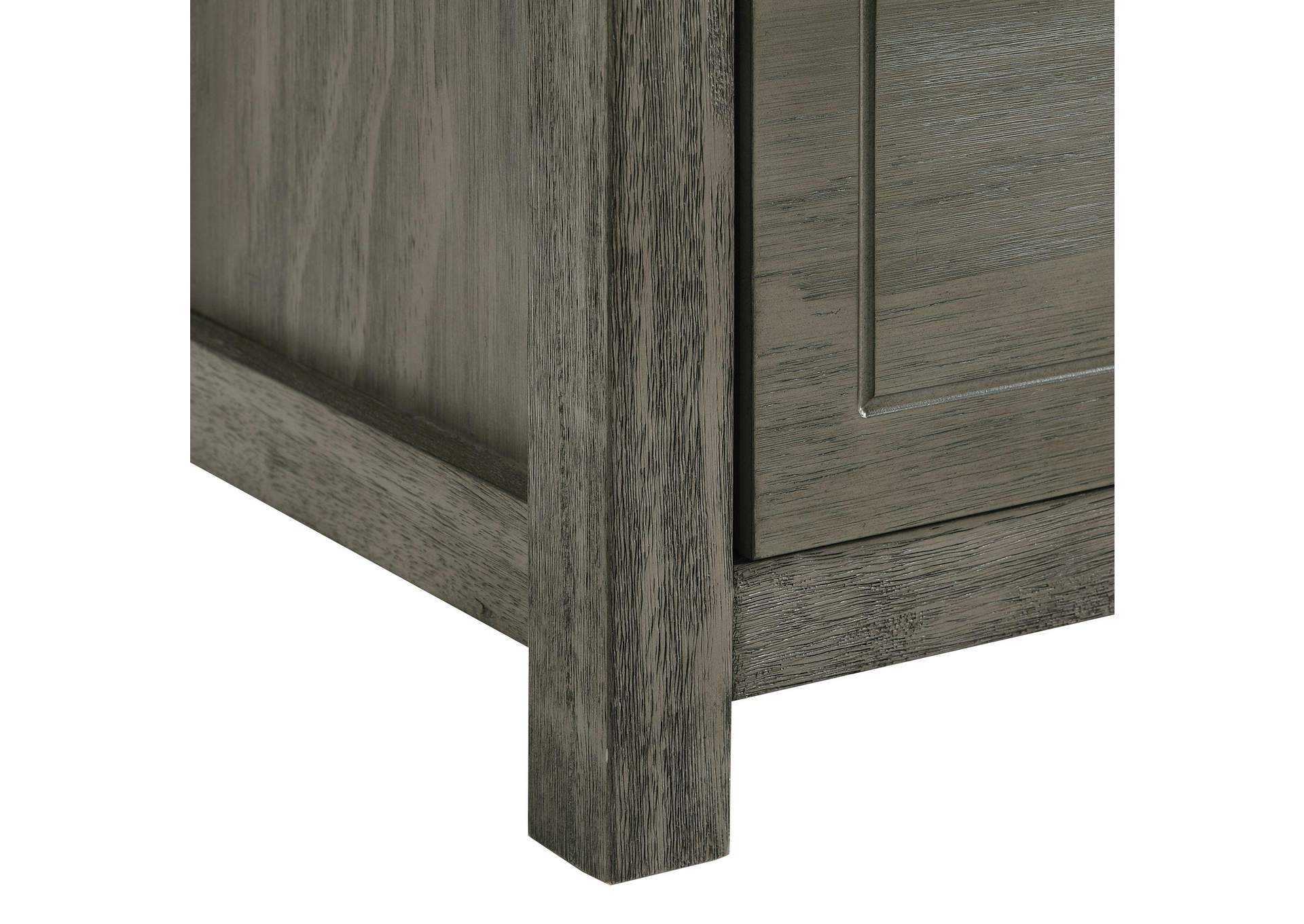 Trey 4 - Drawer Chest In Grey Wire Brushed image 11