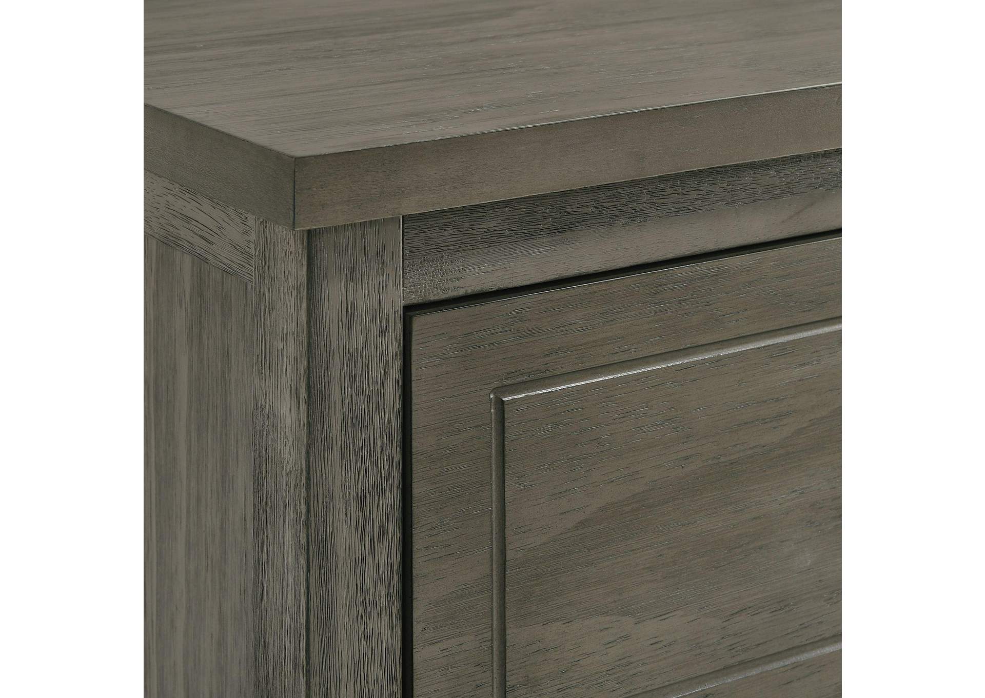 Trey 4 - Drawer Chest In Grey Wire Brushed image 8