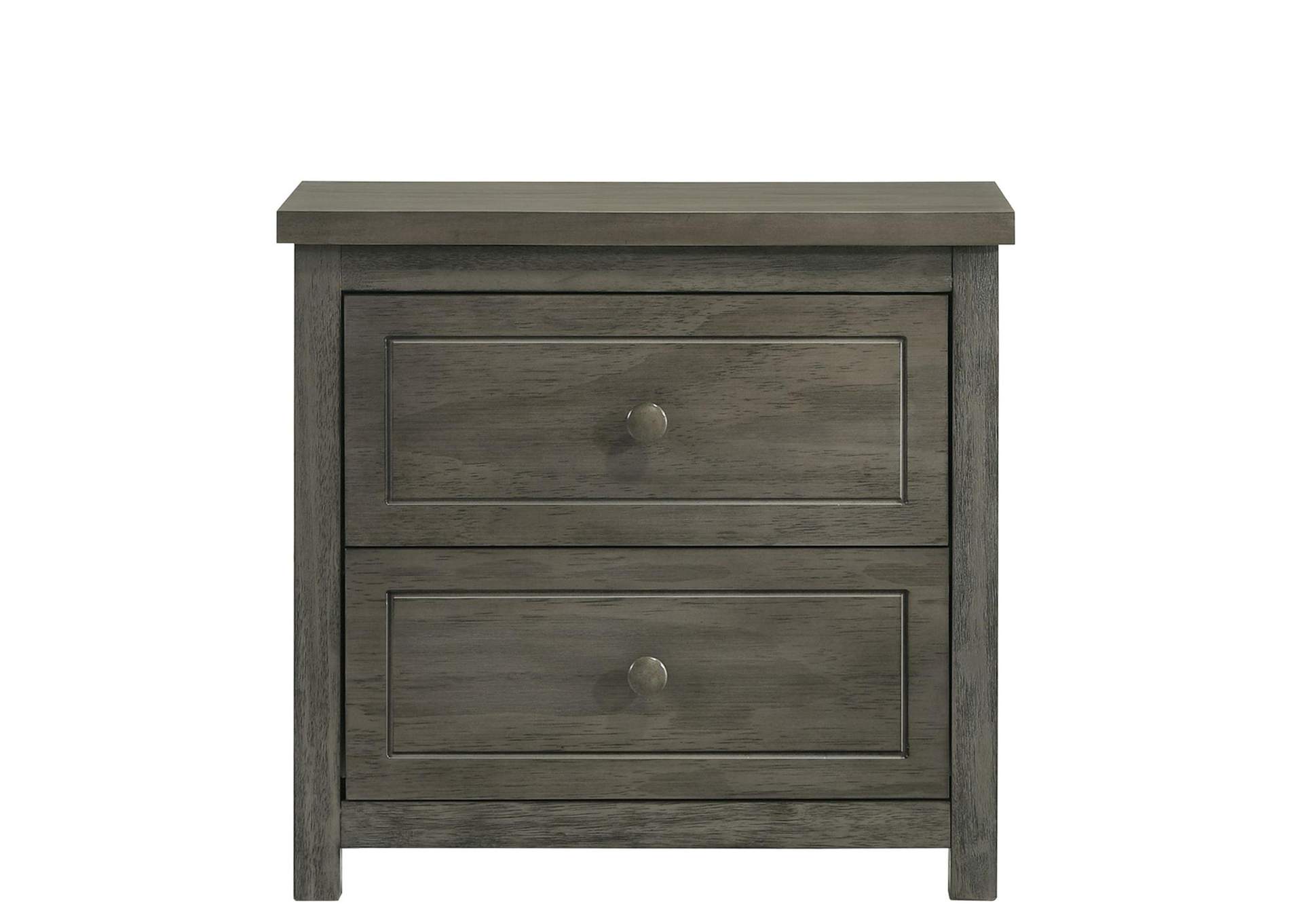 Trey 2 - Drawer Nightstand In Grey Wire Brushed image 4