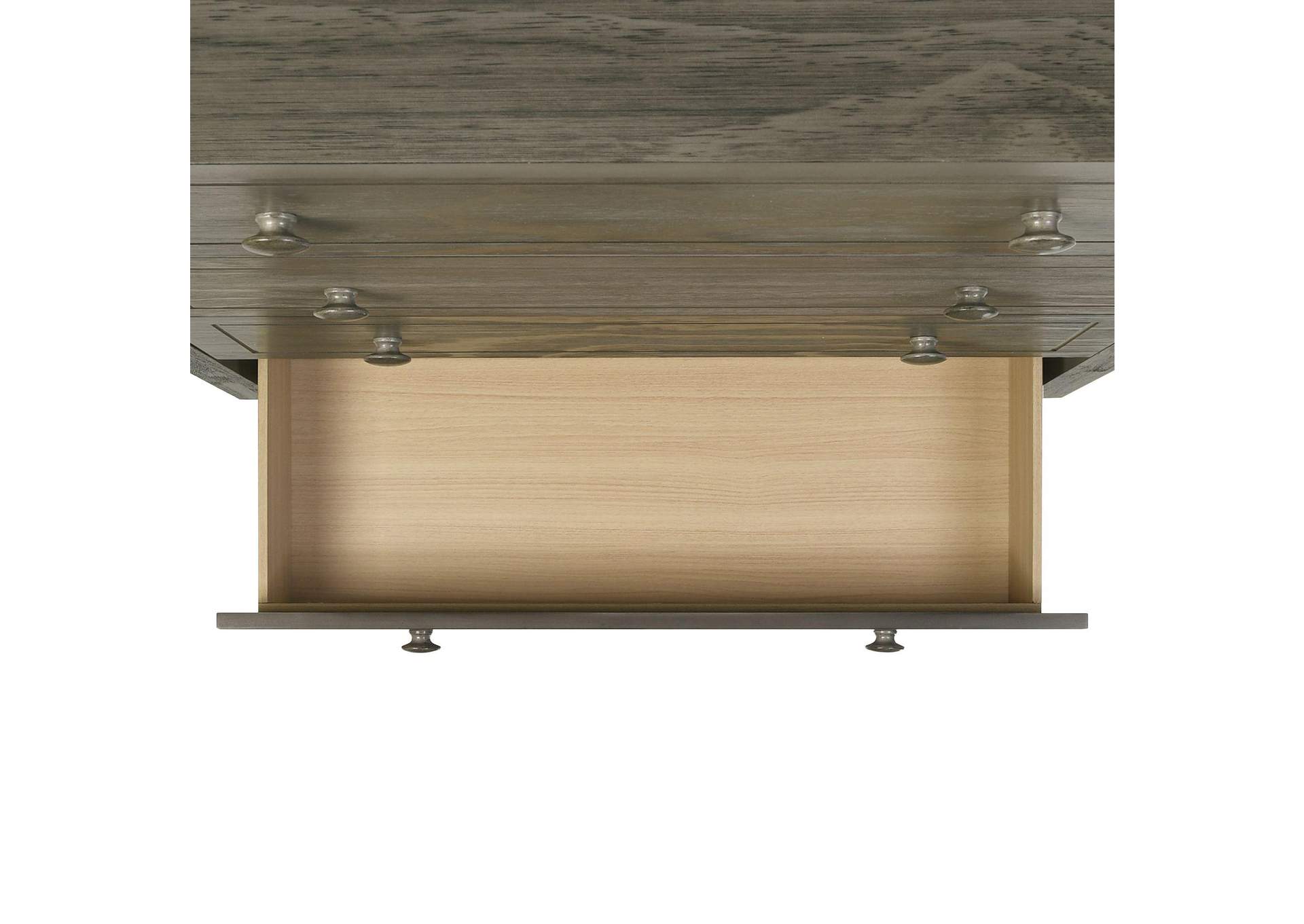Trey 4 - Drawer Chest In Grey Wire Brushed image 10