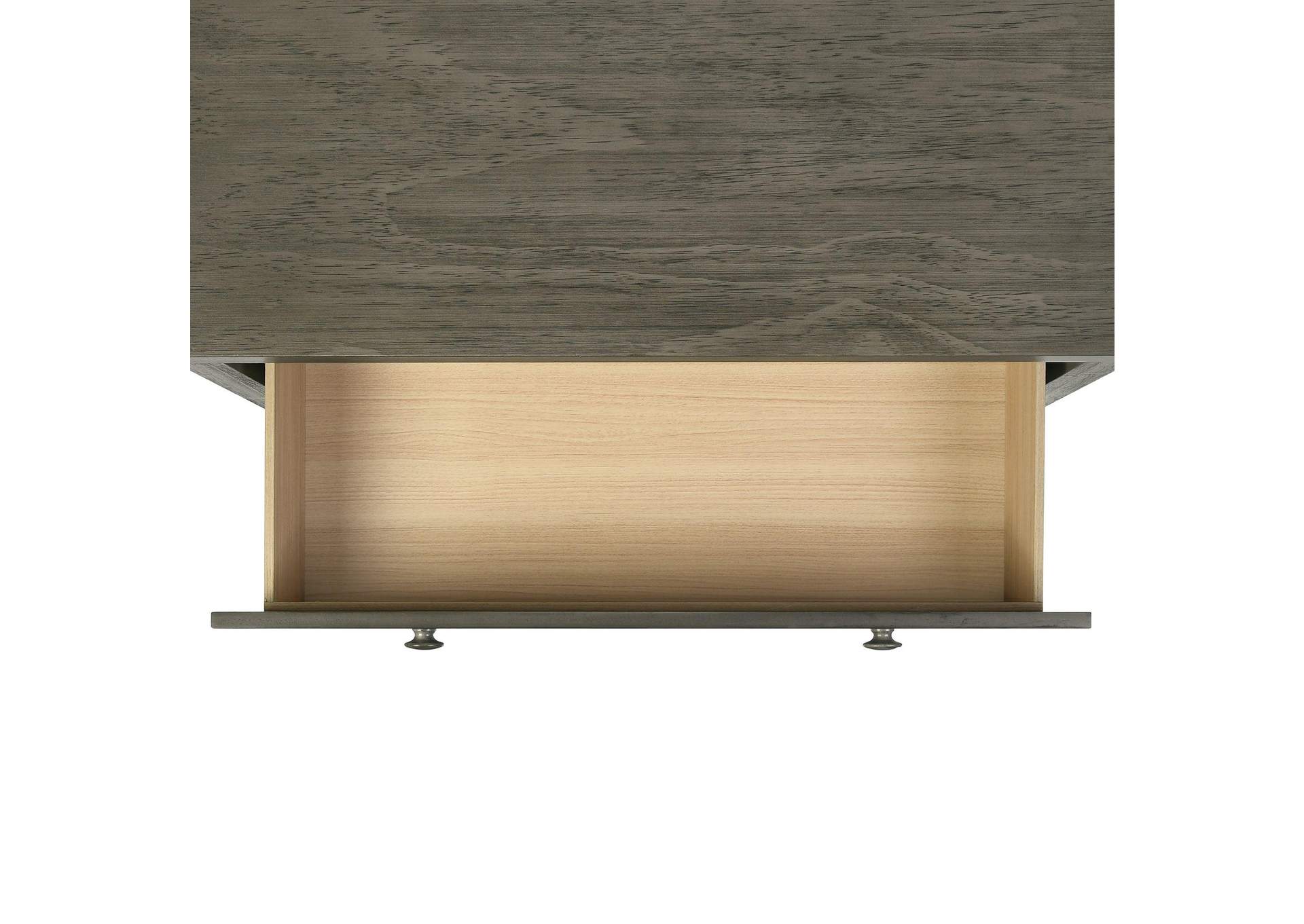 Trey 4 - Drawer Chest In Grey Wire Brushed image 9
